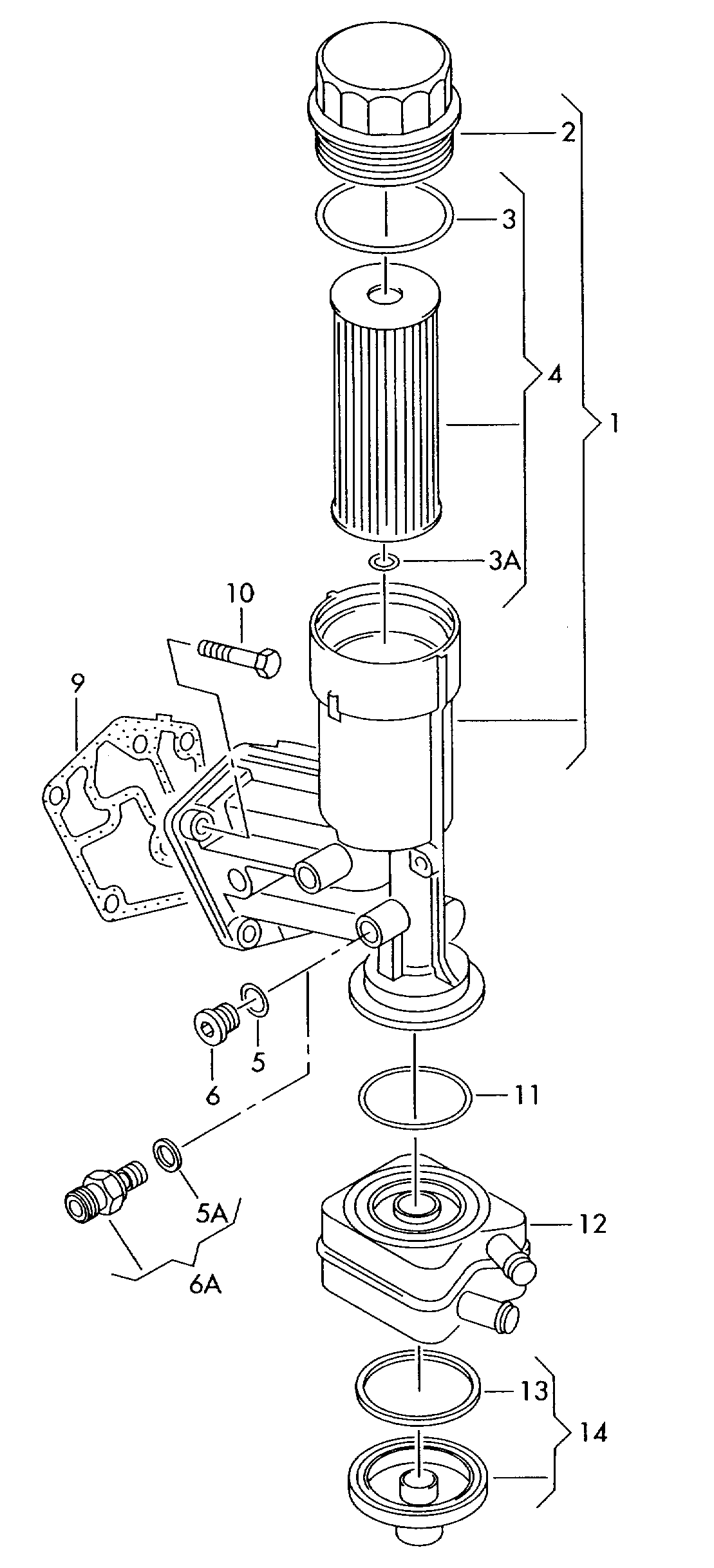 VW 038 117 021 E - Масляний радіатор, рухове масло autozip.com.ua