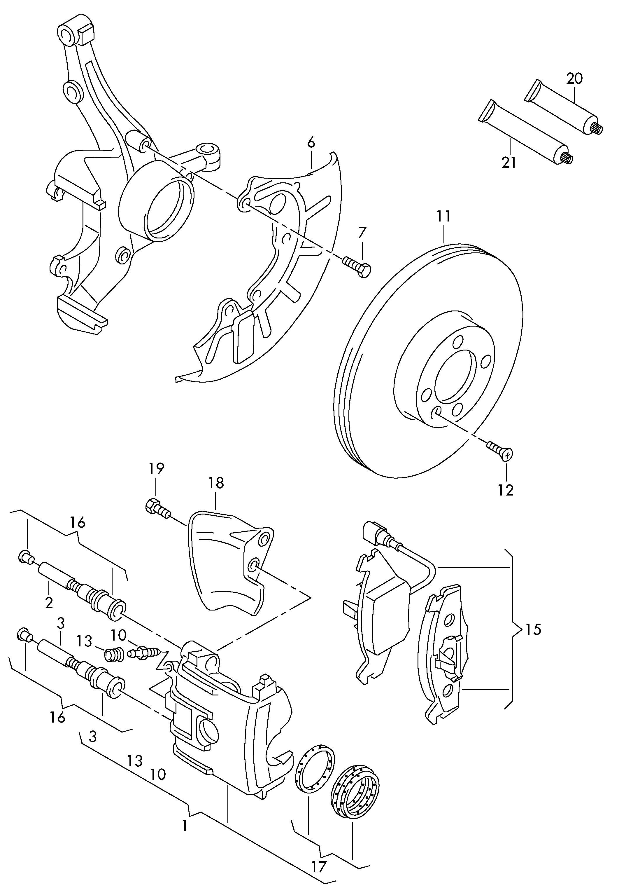 VW/SEAT 1J0615301L - Гальмівний диск autozip.com.ua