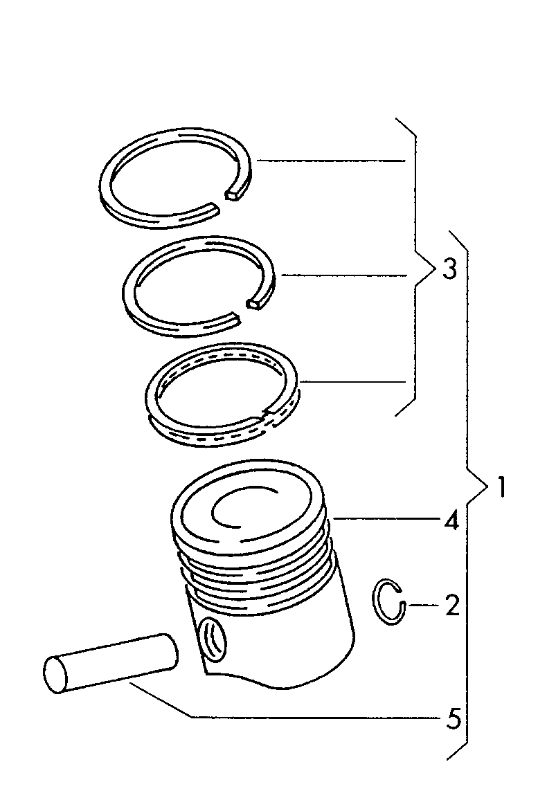 Seat 03F107065A - Поршень autozip.com.ua