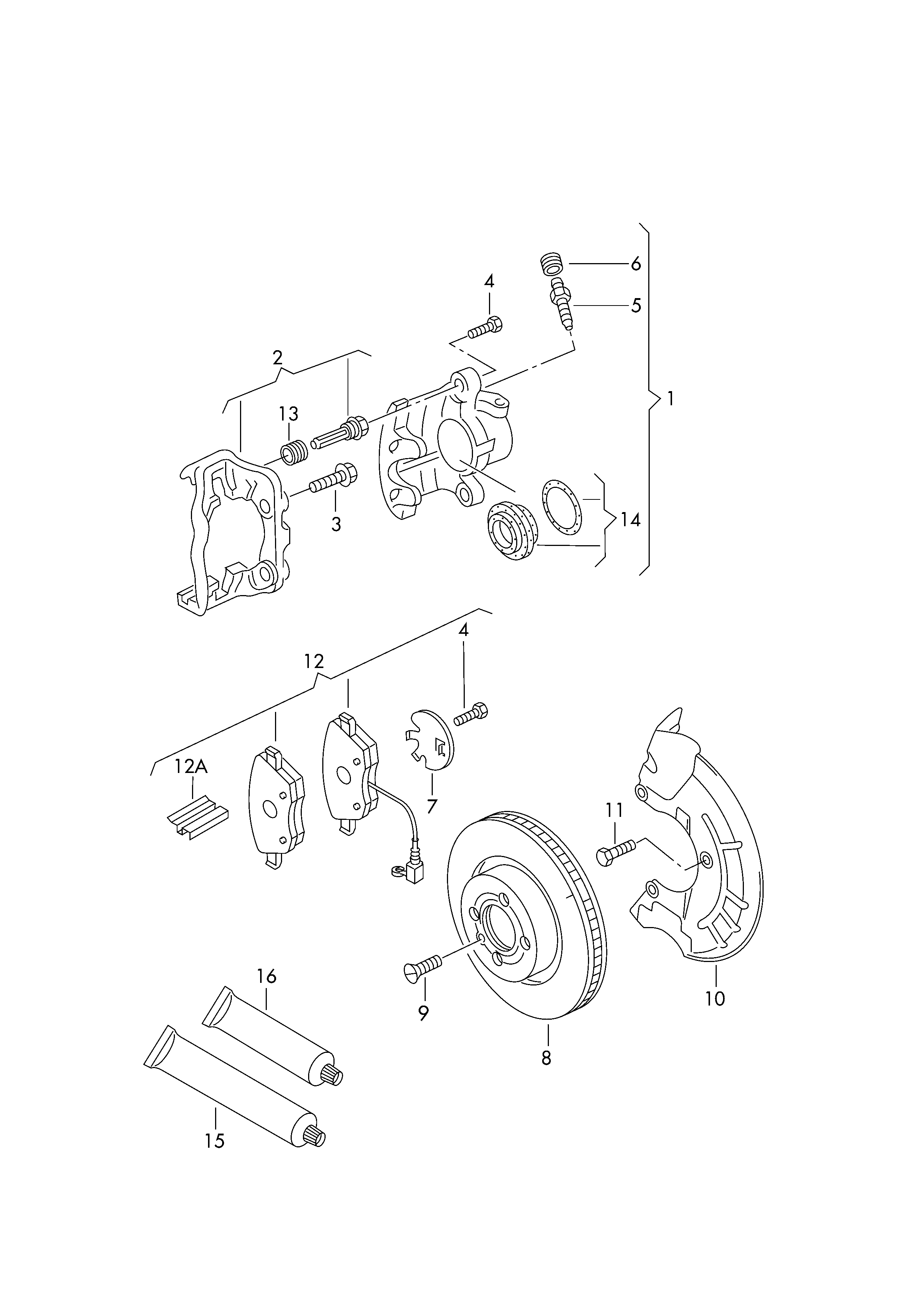 Skoda 6Q0698151C - Гальмівні колодки, дискові гальма autozip.com.ua