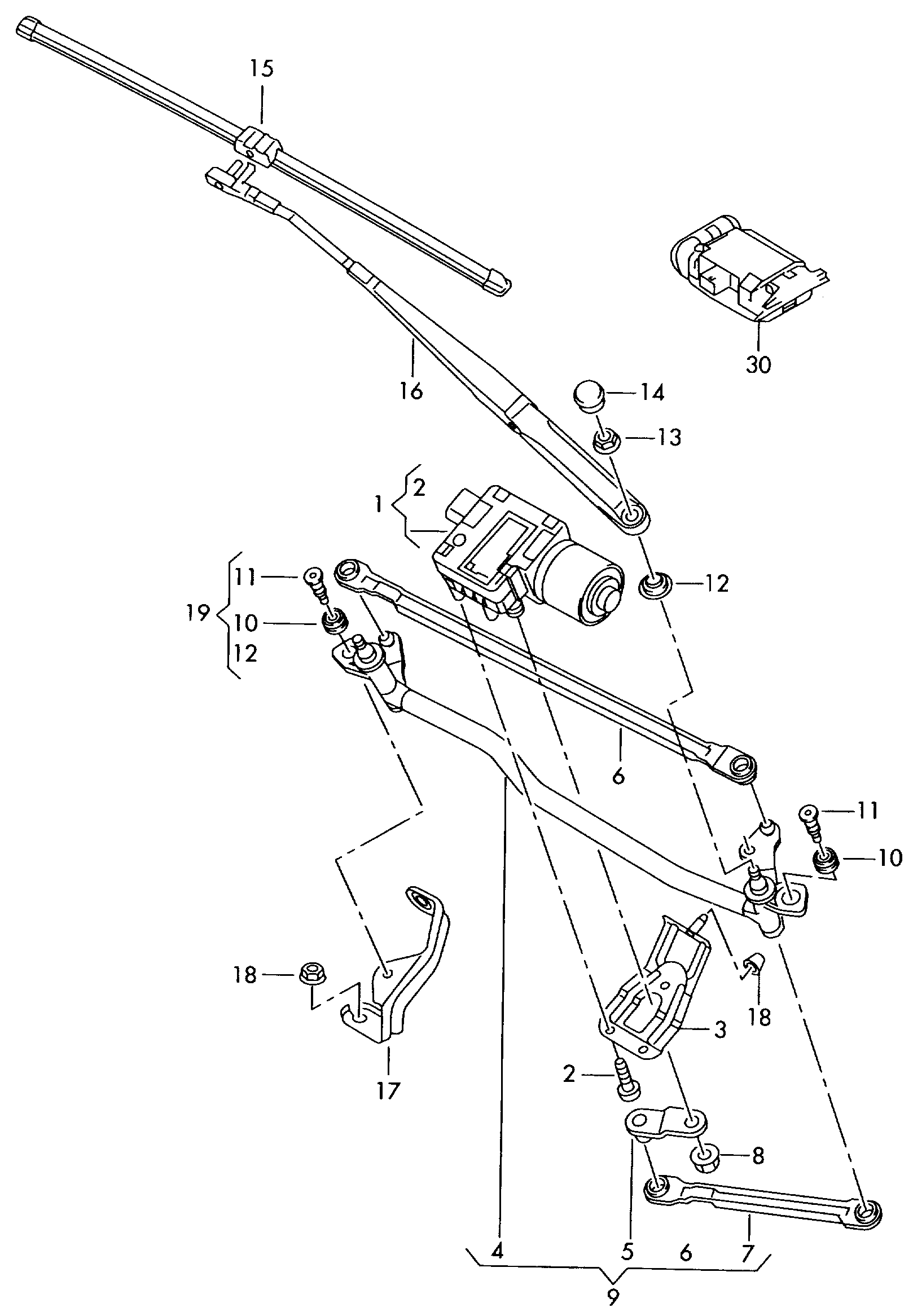 Seat 5JB998001 - Щітка склоочисника autozip.com.ua