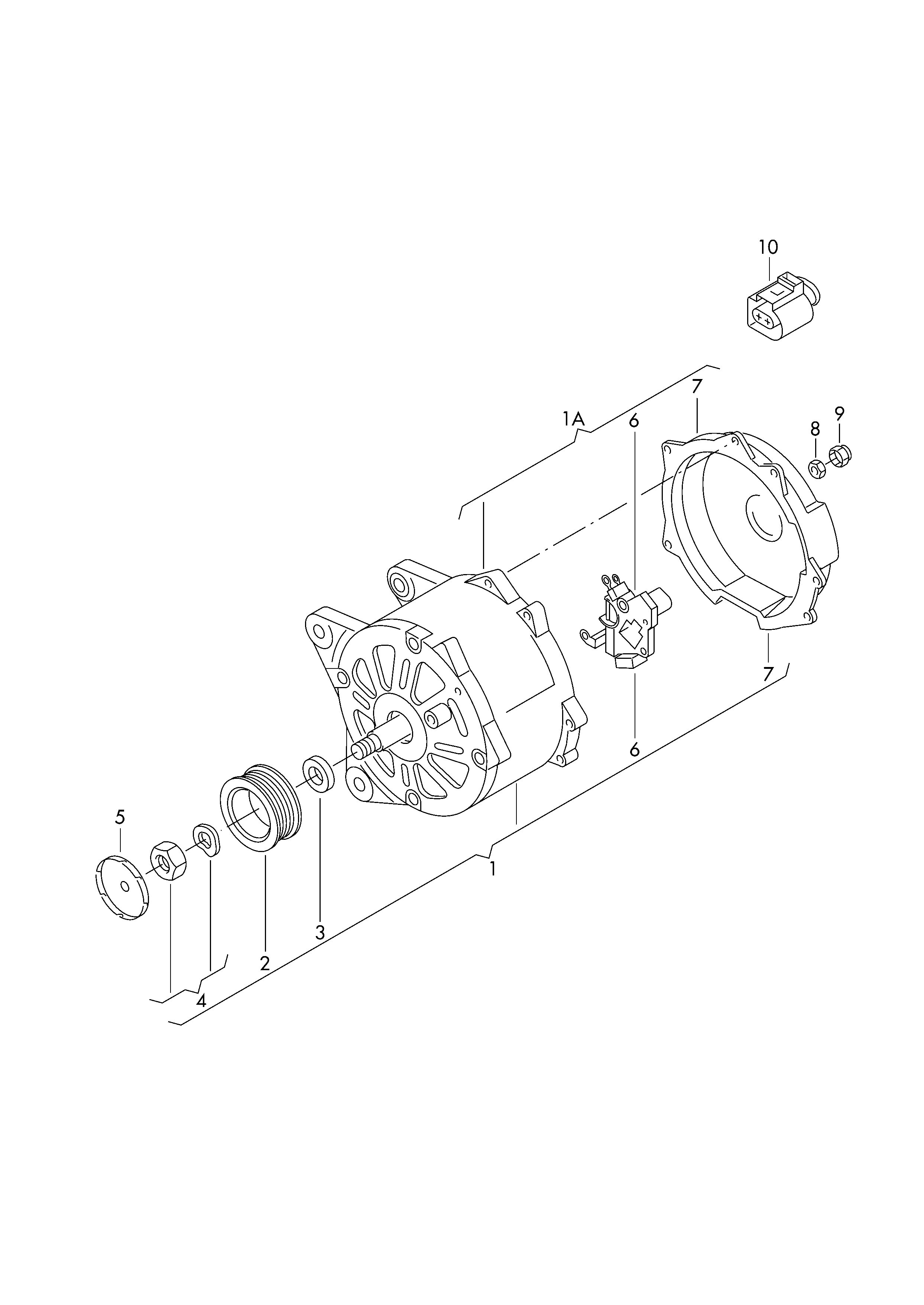 Skoda 03F903023DX - Генератор autozip.com.ua