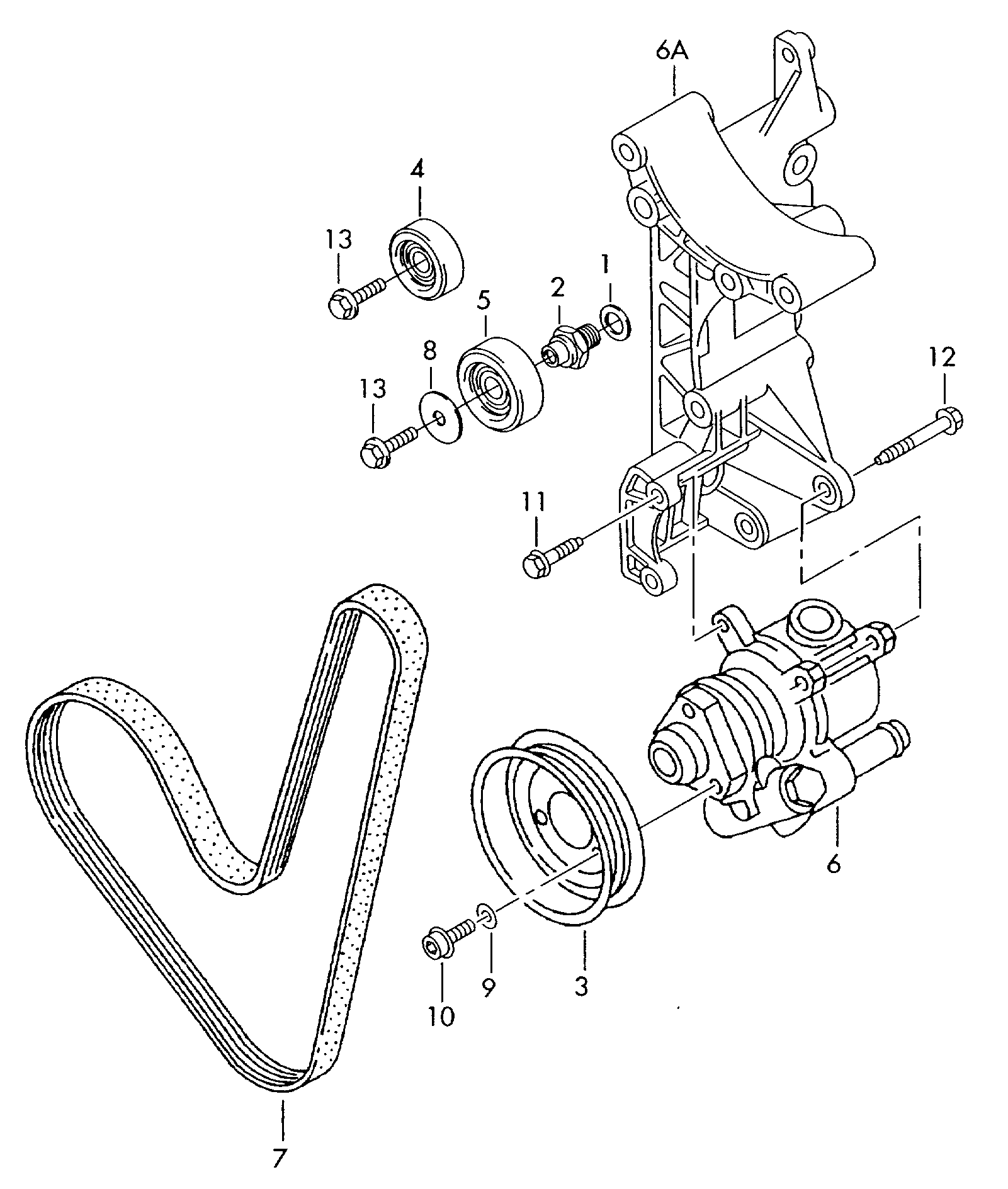 MAZDA 047903137AB - Поліклиновий ремінь autozip.com.ua