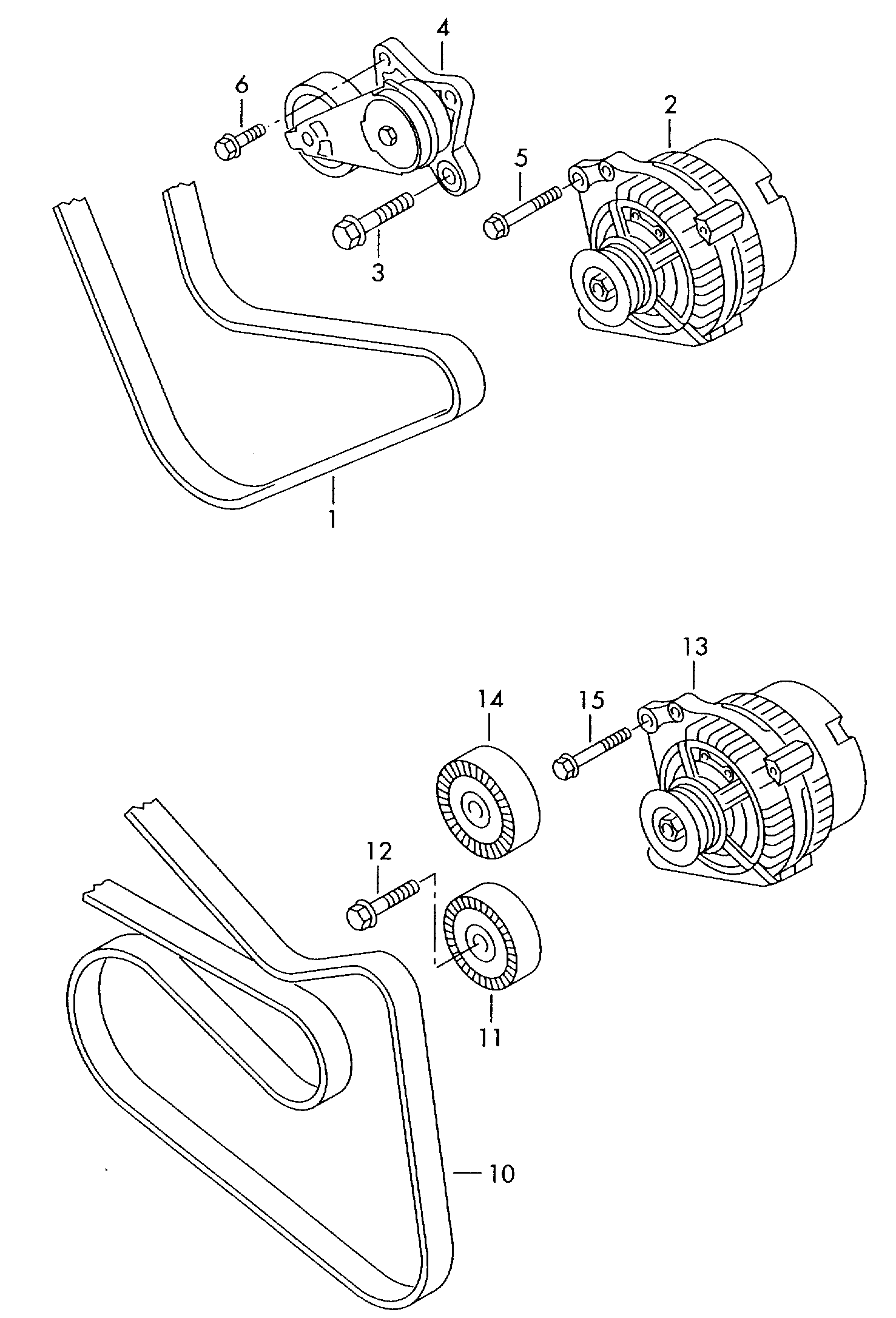 Skoda 03C145299C - Натягувач ременя, клинові зуб. autozip.com.ua