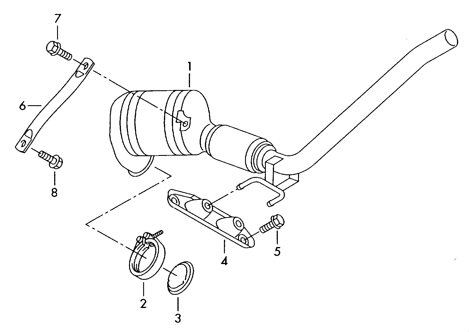 VAG 1K0254504GX - Каталізатор autozip.com.ua