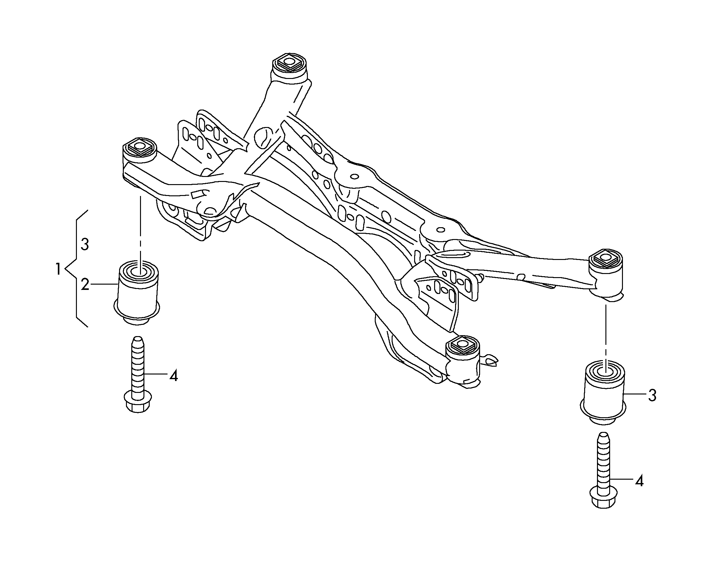 Skoda 5Q0 505 145 D - Втулка, балка мосту autozip.com.ua