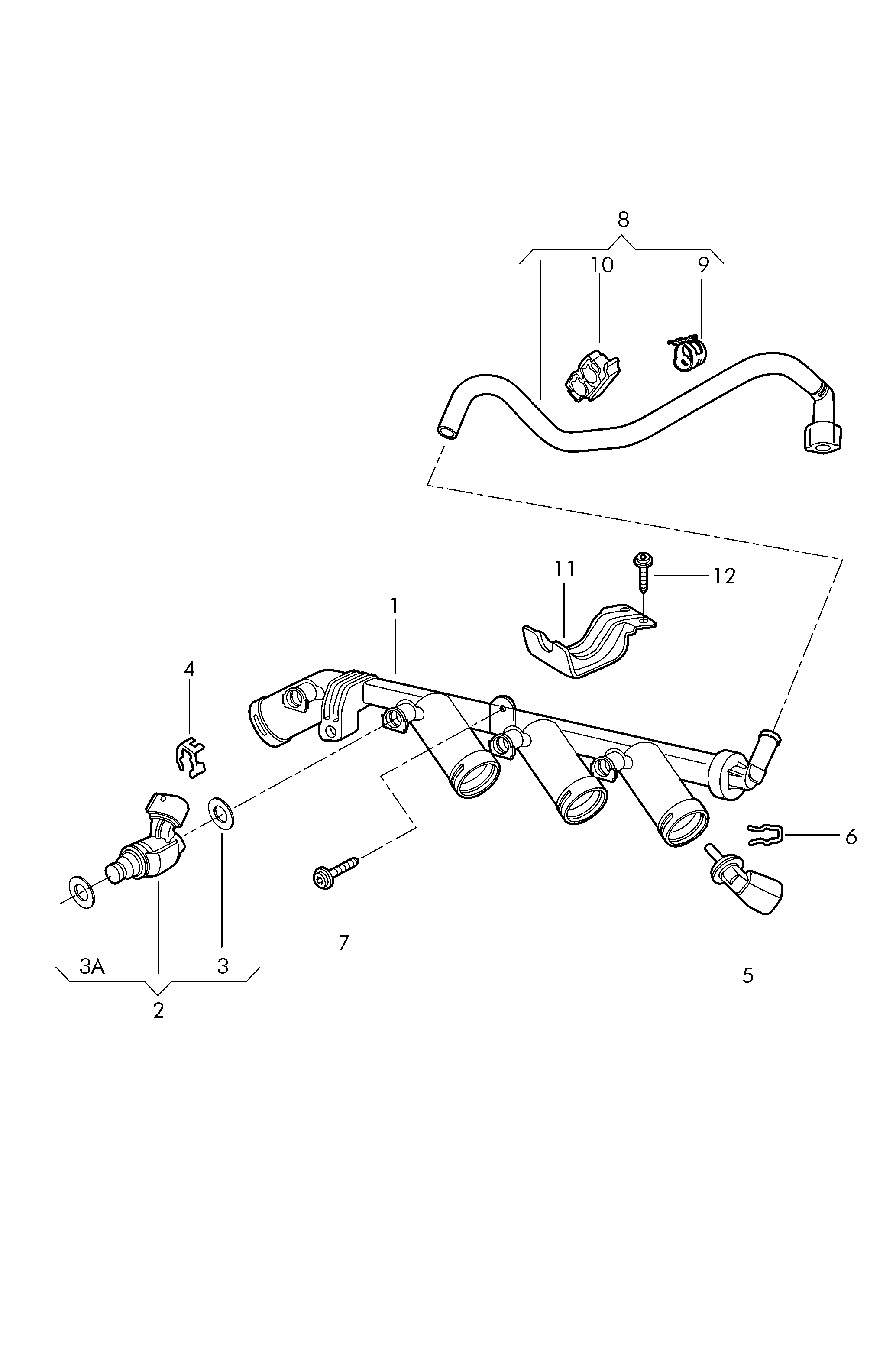 VAG 06A 906 145 - Кільце ущільнювача, клапанна форсунка autozip.com.ua