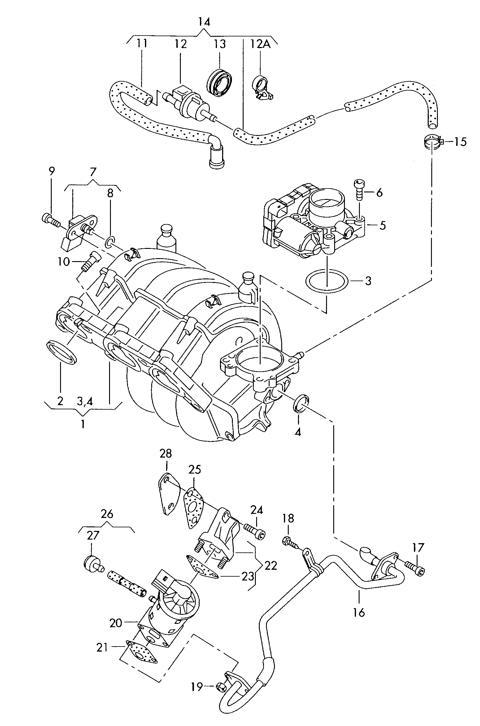 VAG 03E 133 073 - Прокладка, корпус впускного колектора autozip.com.ua