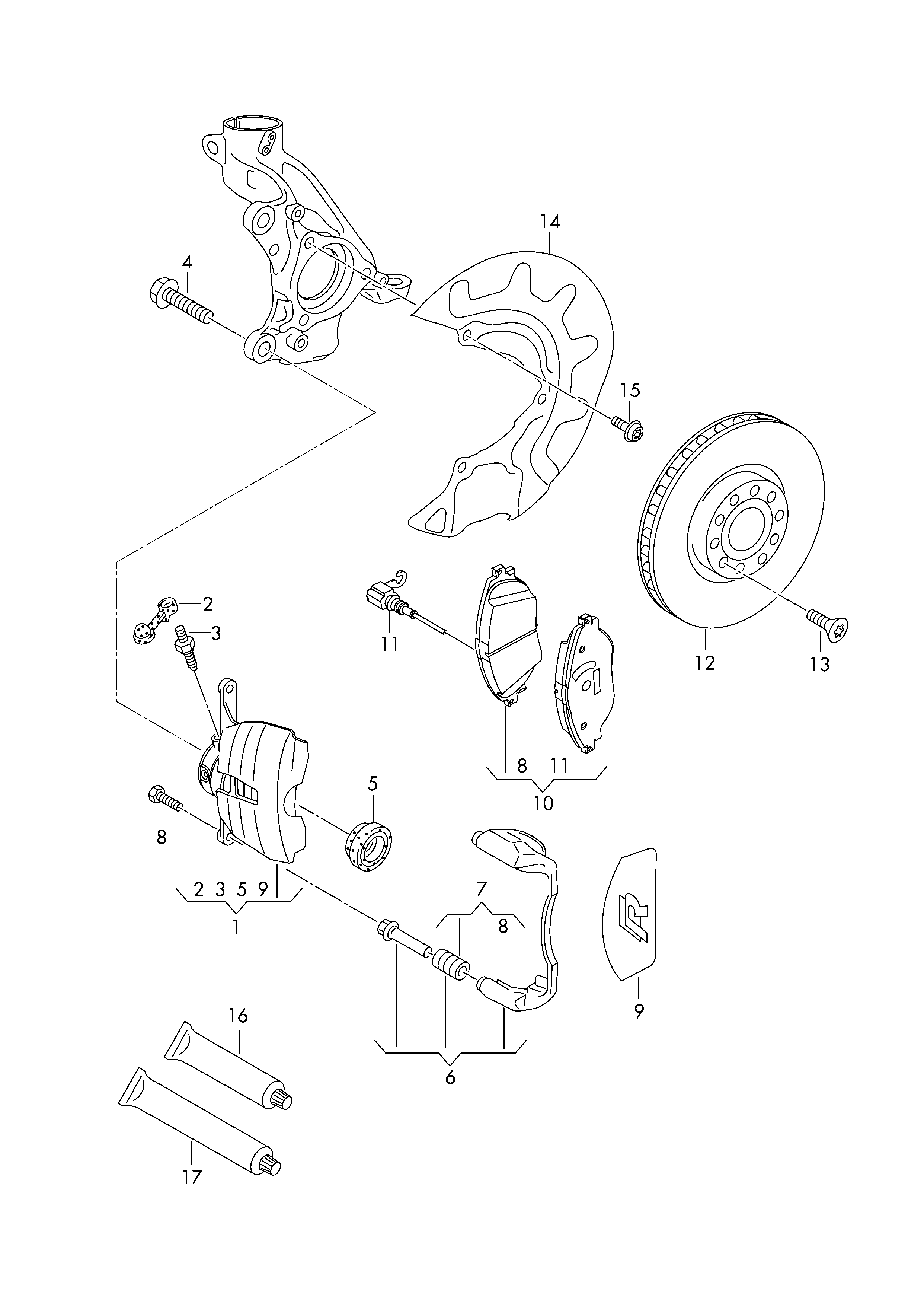 Seat 5Q0615301G - Гальмівний диск autozip.com.ua