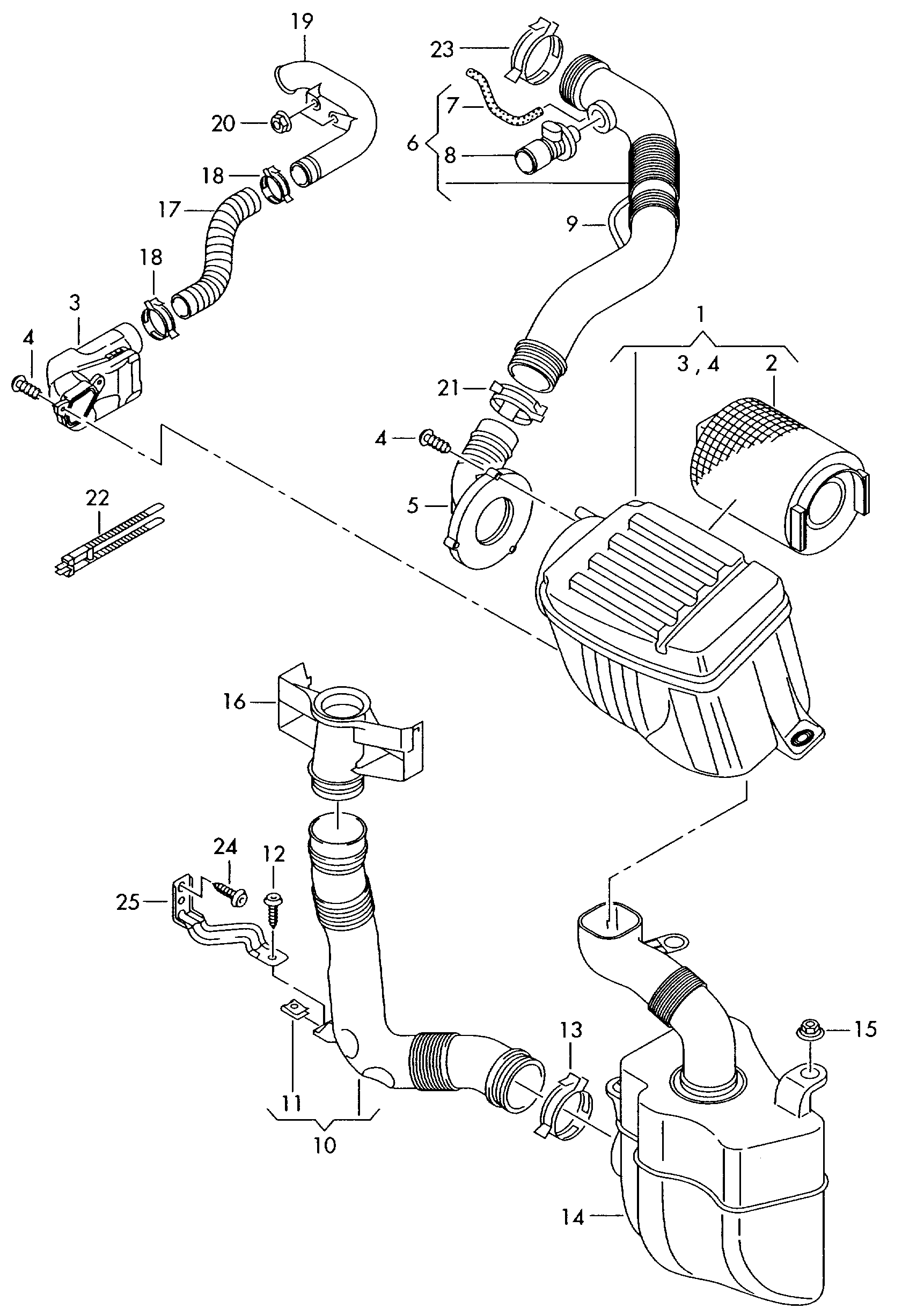 Seat 3C0 129 620 - Повітряний фільтр autozip.com.ua