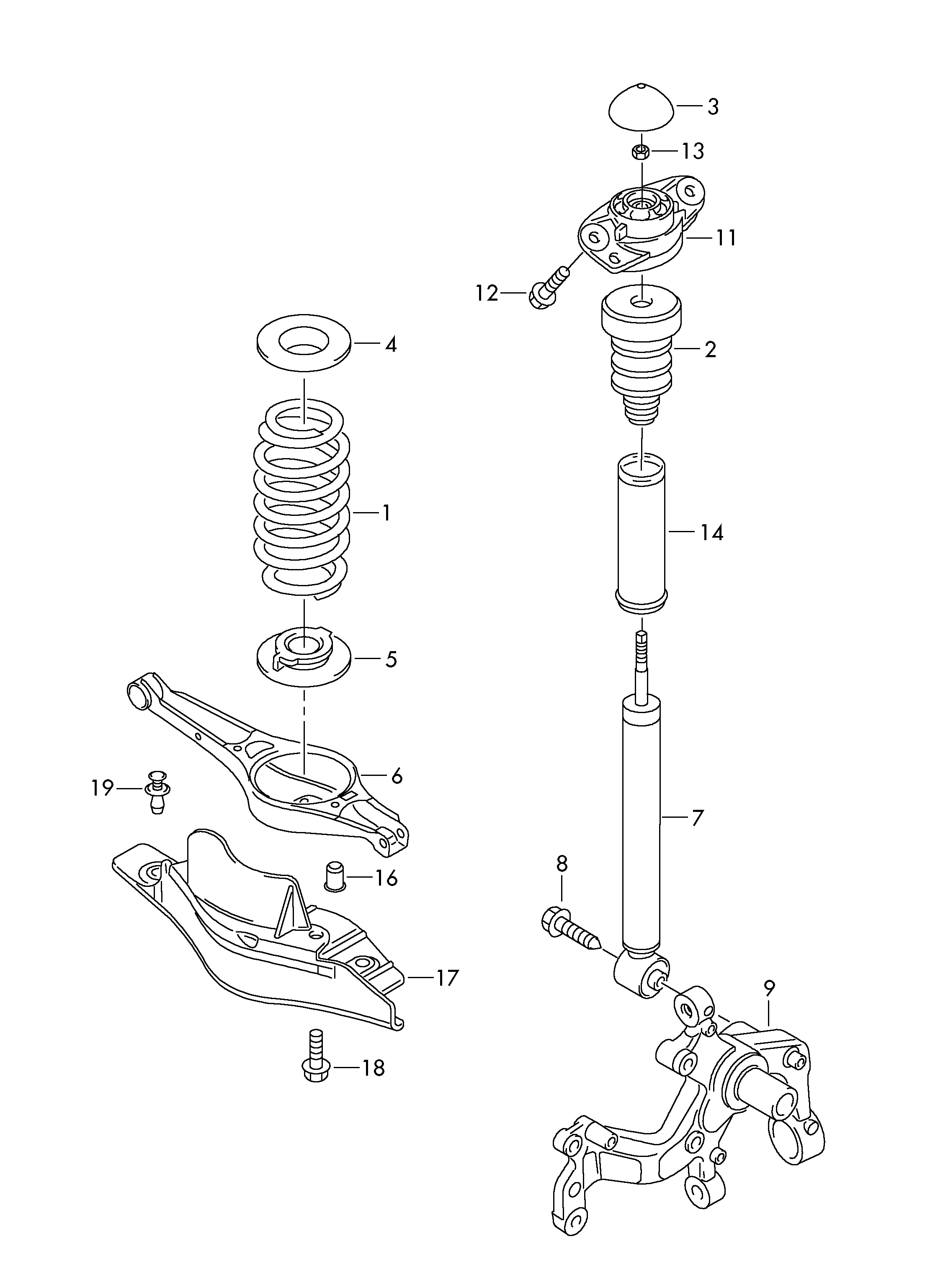 VAG 3C0 513 049 BF - Амортизатор autozip.com.ua