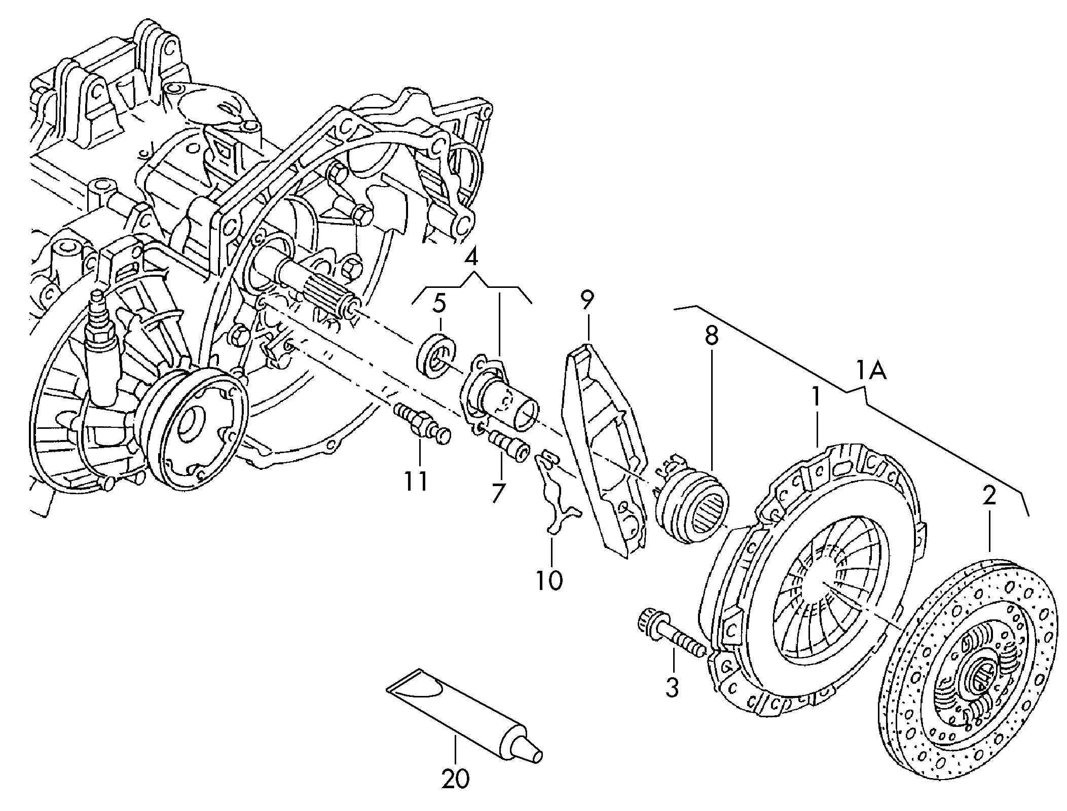 VAG 03L 141 032 A - Диск зчеплення autozip.com.ua