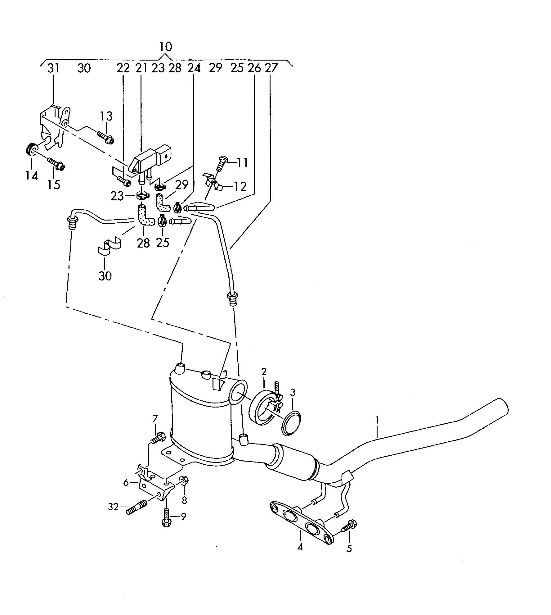 VAG 1K0254705NX - Асортимент, ремонт сажі / часткового фільтра autozip.com.ua