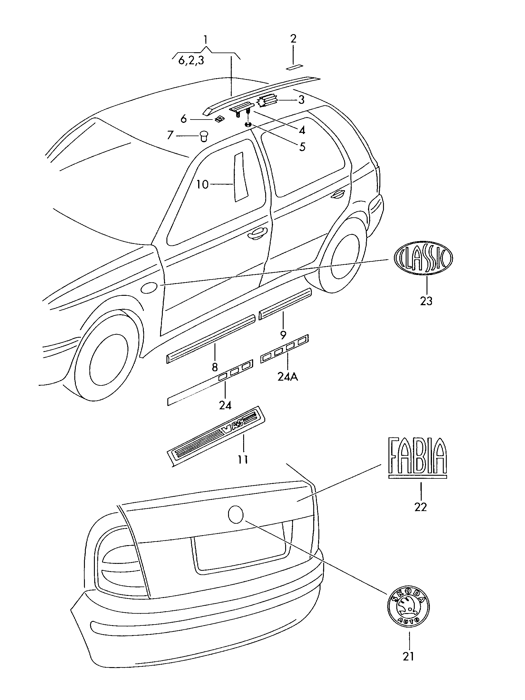 VAG 6Y0 853 515 - Облицювання / захисна накладка, двері autozip.com.ua