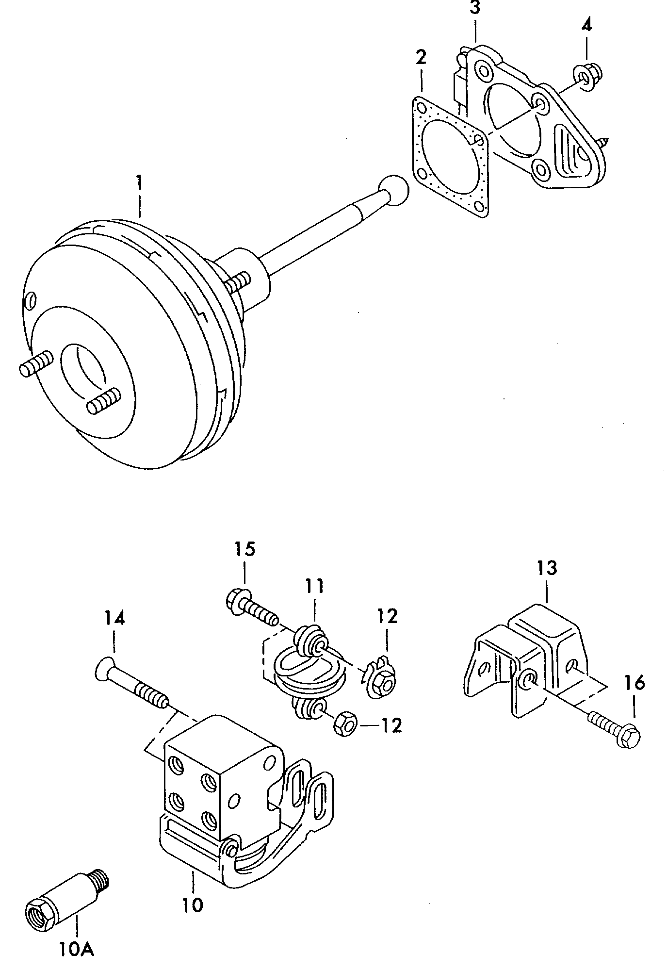 VW/SEAT 6Q1614106T - Підсилювач гальмівної системи autozip.com.ua