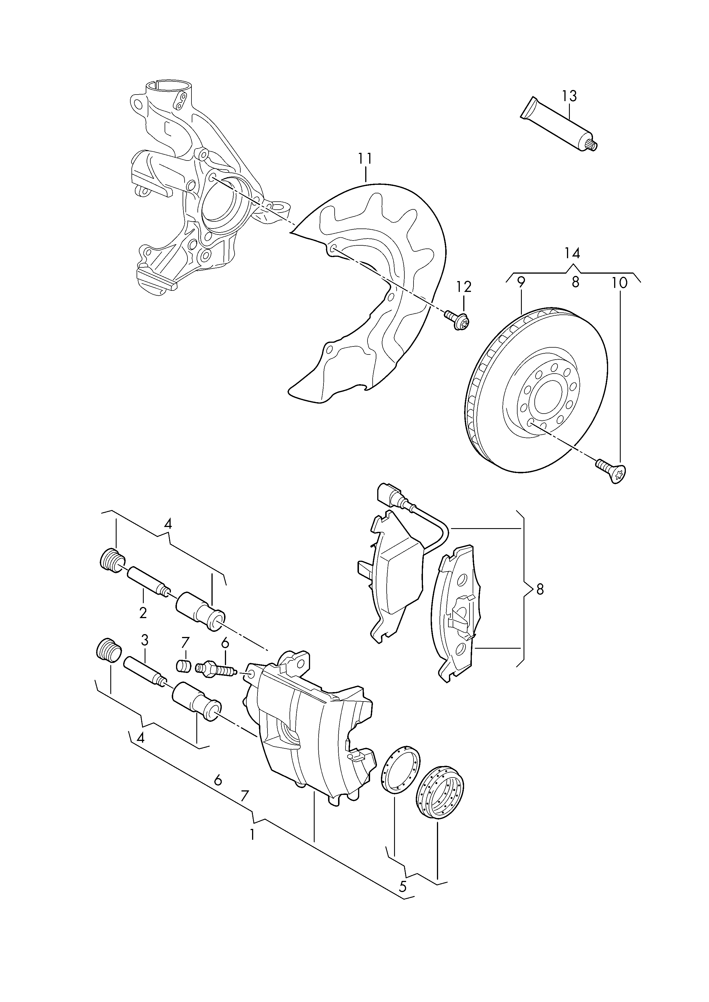 AUDI (FAW) 5Q0 615 301 A - Гальмівний диск autozip.com.ua