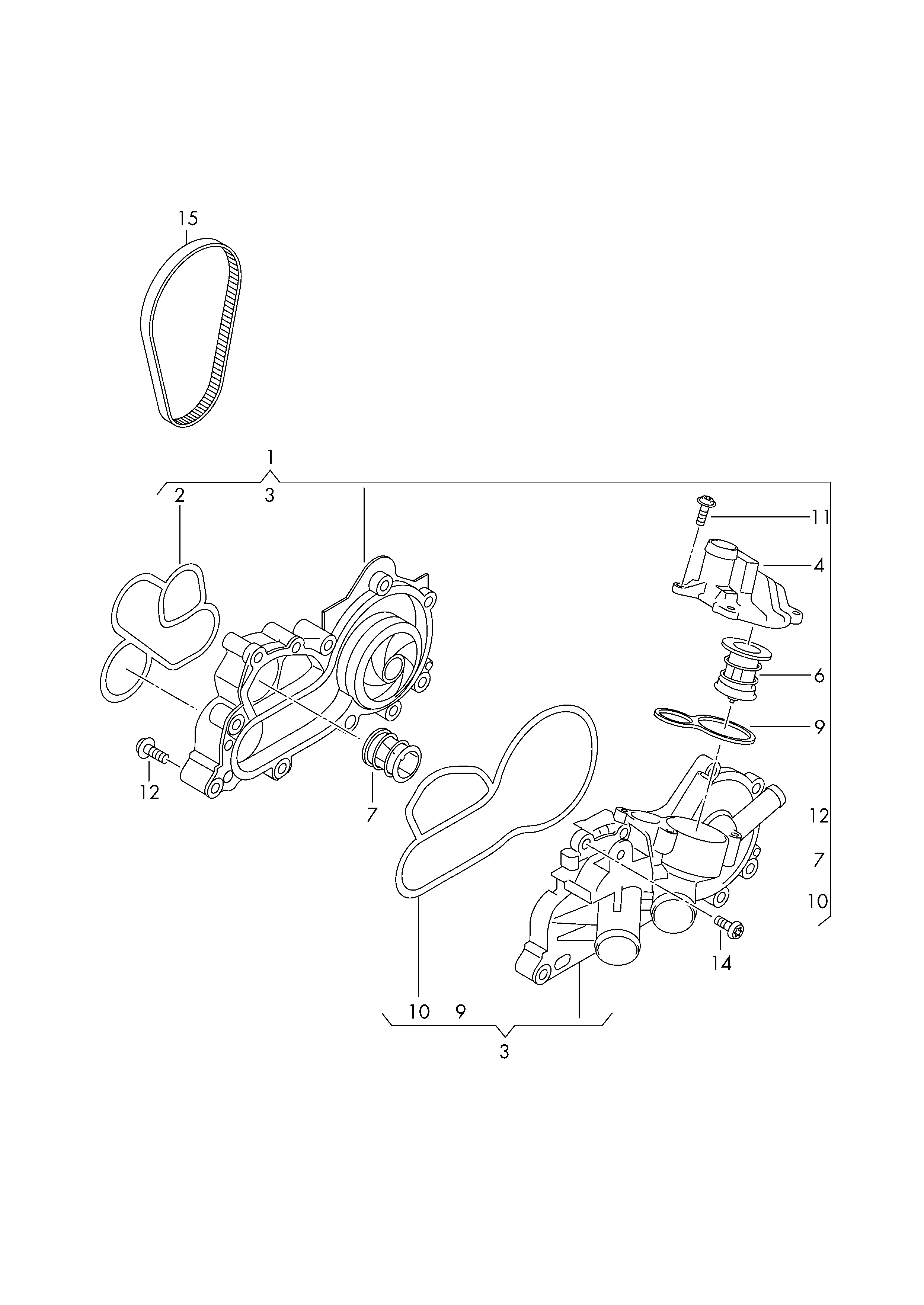 Seat 04E 121 600 CD - Водяний насос autozip.com.ua