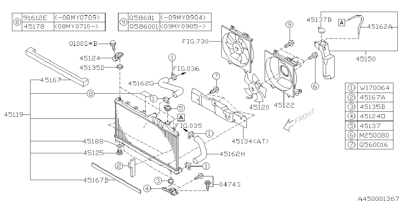 Subaru 45161-AG000 - Шланг радіатора autozip.com.ua