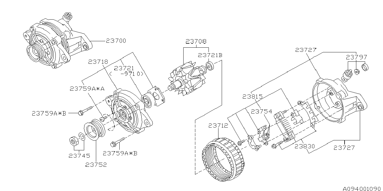 Subaru 23700-AA290 - Генератор autozip.com.ua