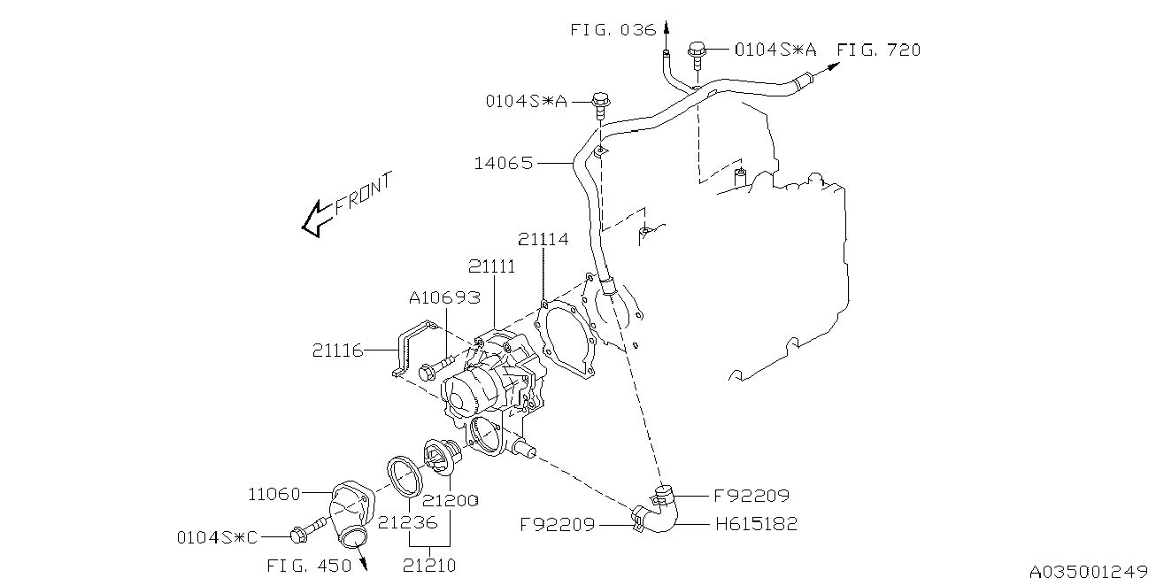 Ackermann 21111-AA320 - Водяний насос autozip.com.ua