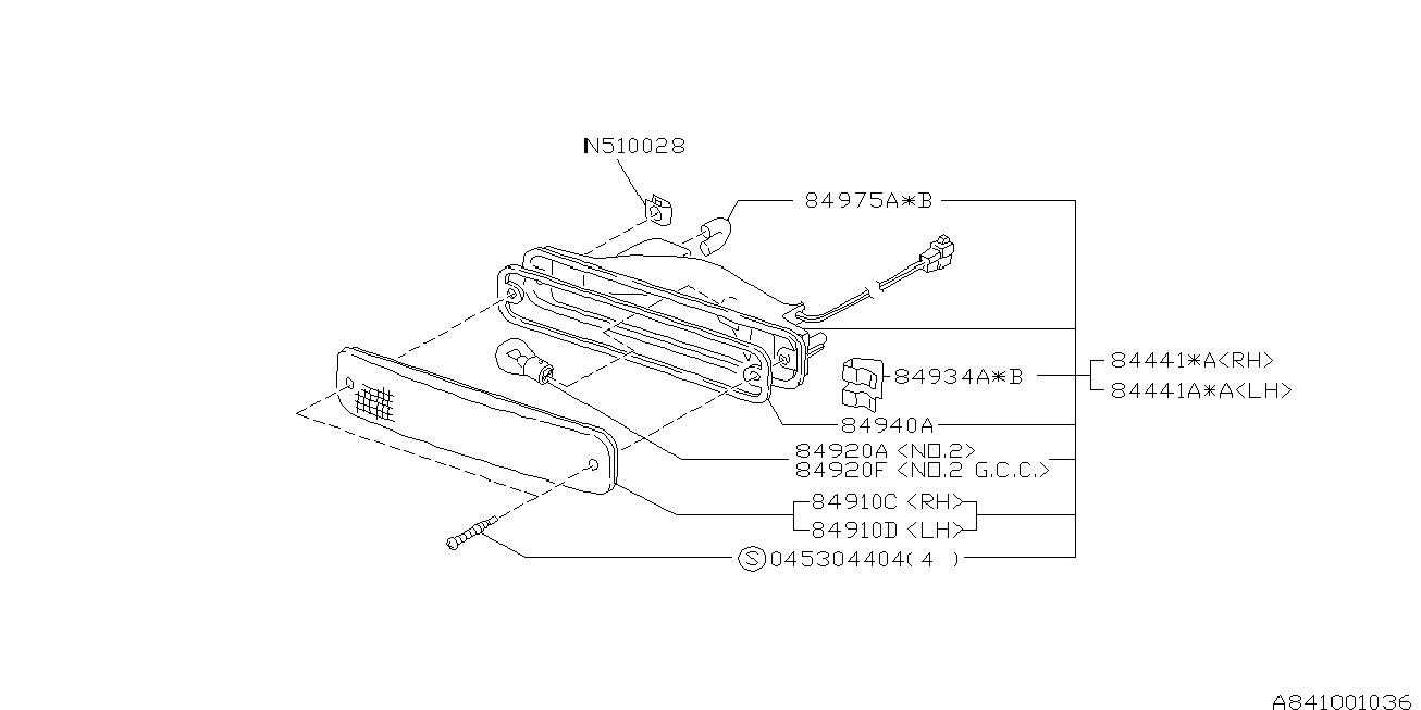 Subaru 84441FA060 - Бічний ліхтар, покажчик повороту autozip.com.ua