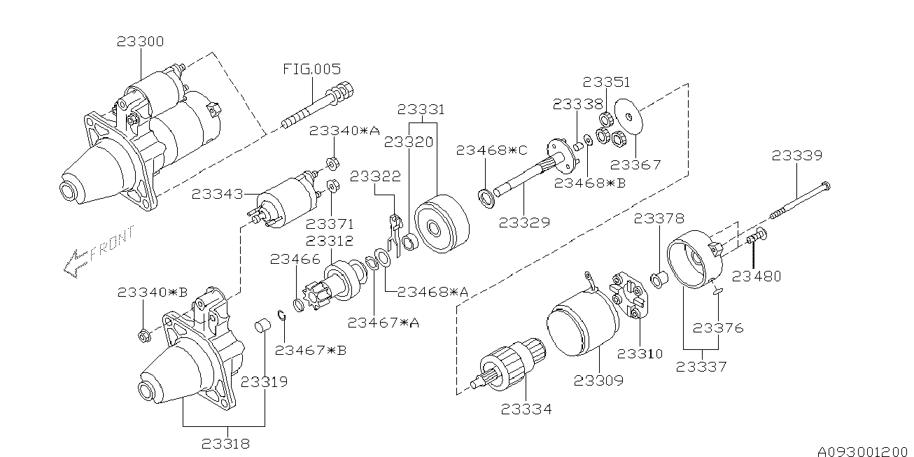 Subaru 23300AA650 - Стартер autozip.com.ua