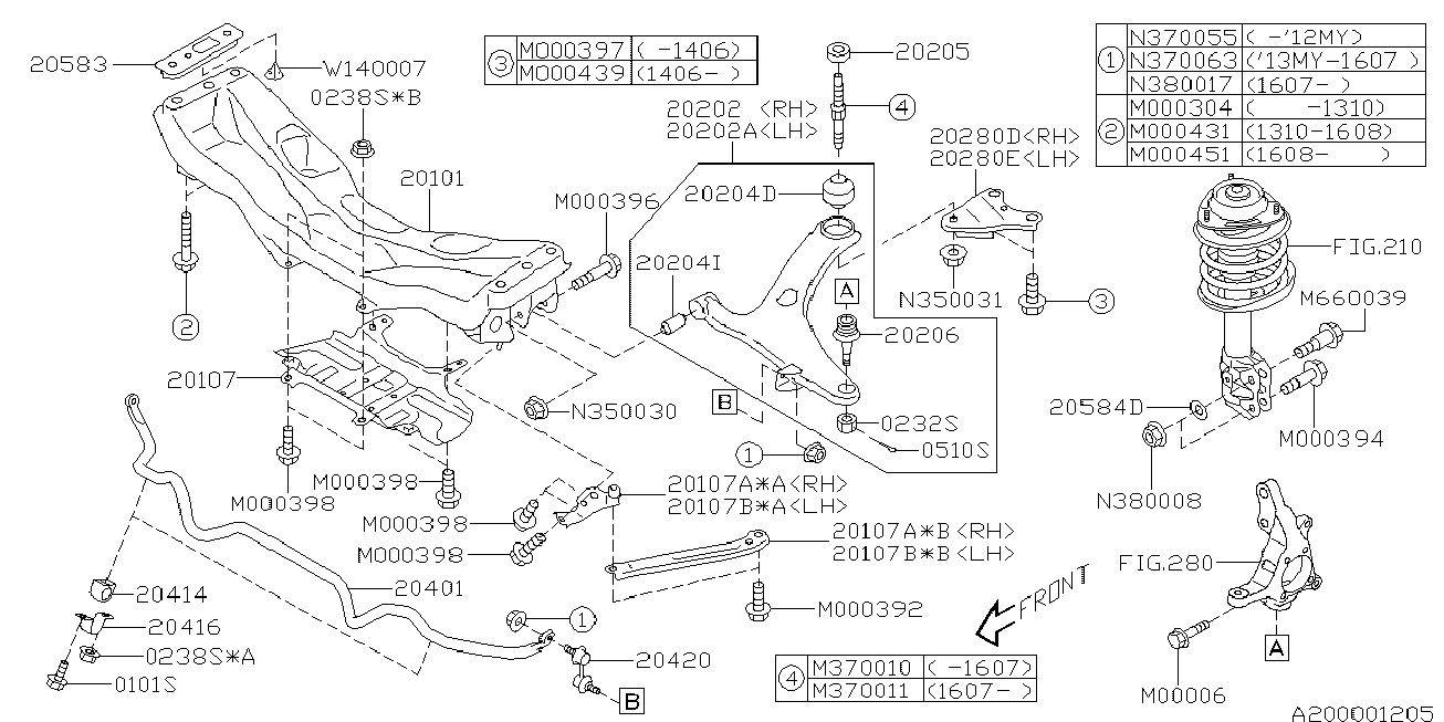 Mitsubishi 20470SA001 - Тяга / стійка, стабілізатор autozip.com.ua