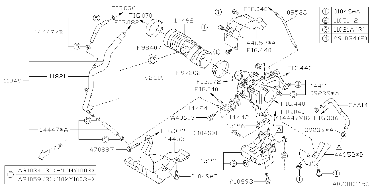 Subaru 14411AA870 - Компресор, наддув autozip.com.ua