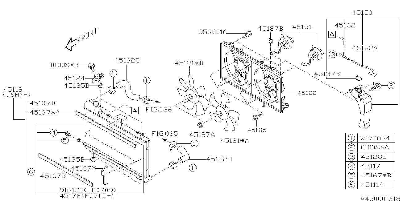 Subaru 45119SA030 - Радіатор, охолодження двигуна autozip.com.ua