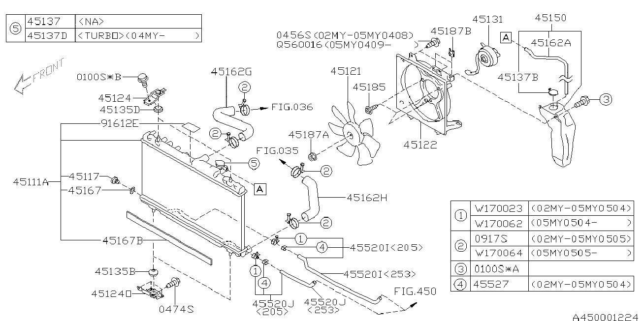 Subaru 45121-FE001 - Вентилятор, охолодження двигуна autozip.com.ua