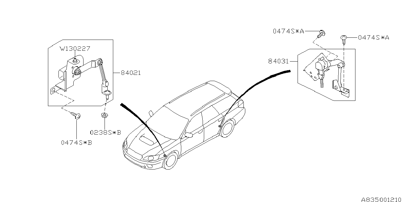 Subaru 84031-AG000 - Підвіска, стійка валу autozip.com.ua