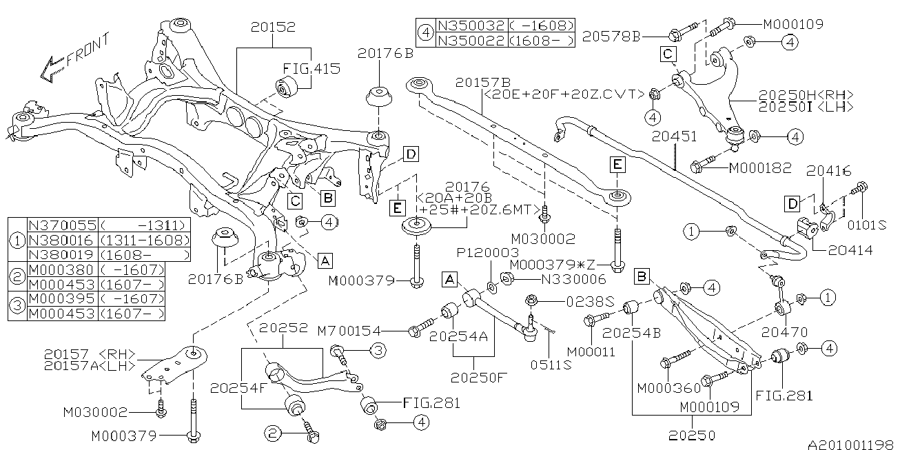 Subaru 20250FJ000 - TRALING ARM-REAR autozip.com.ua