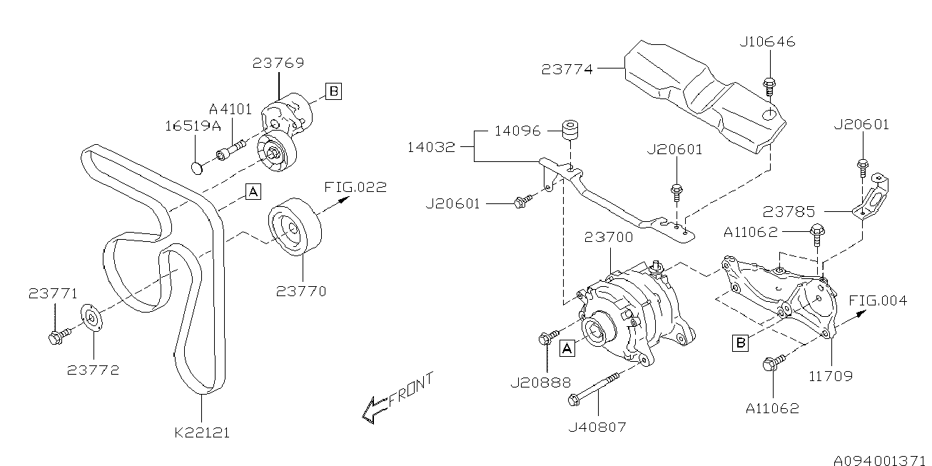 Subaru 809221210 - Поліклиновий ремінь autozip.com.ua