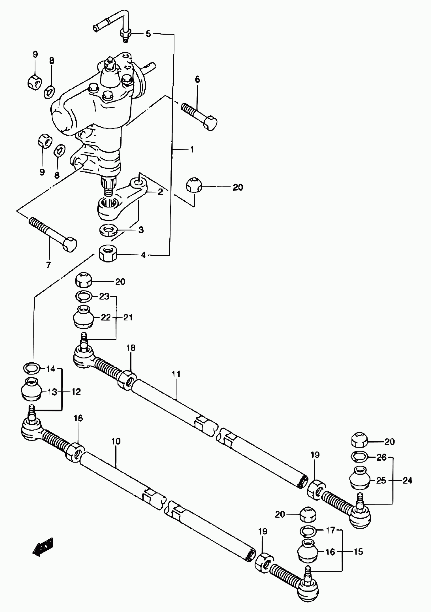 TOYOTA 48820-81A00 - Наконечник рульової тяги, кульовий шарнір autozip.com.ua