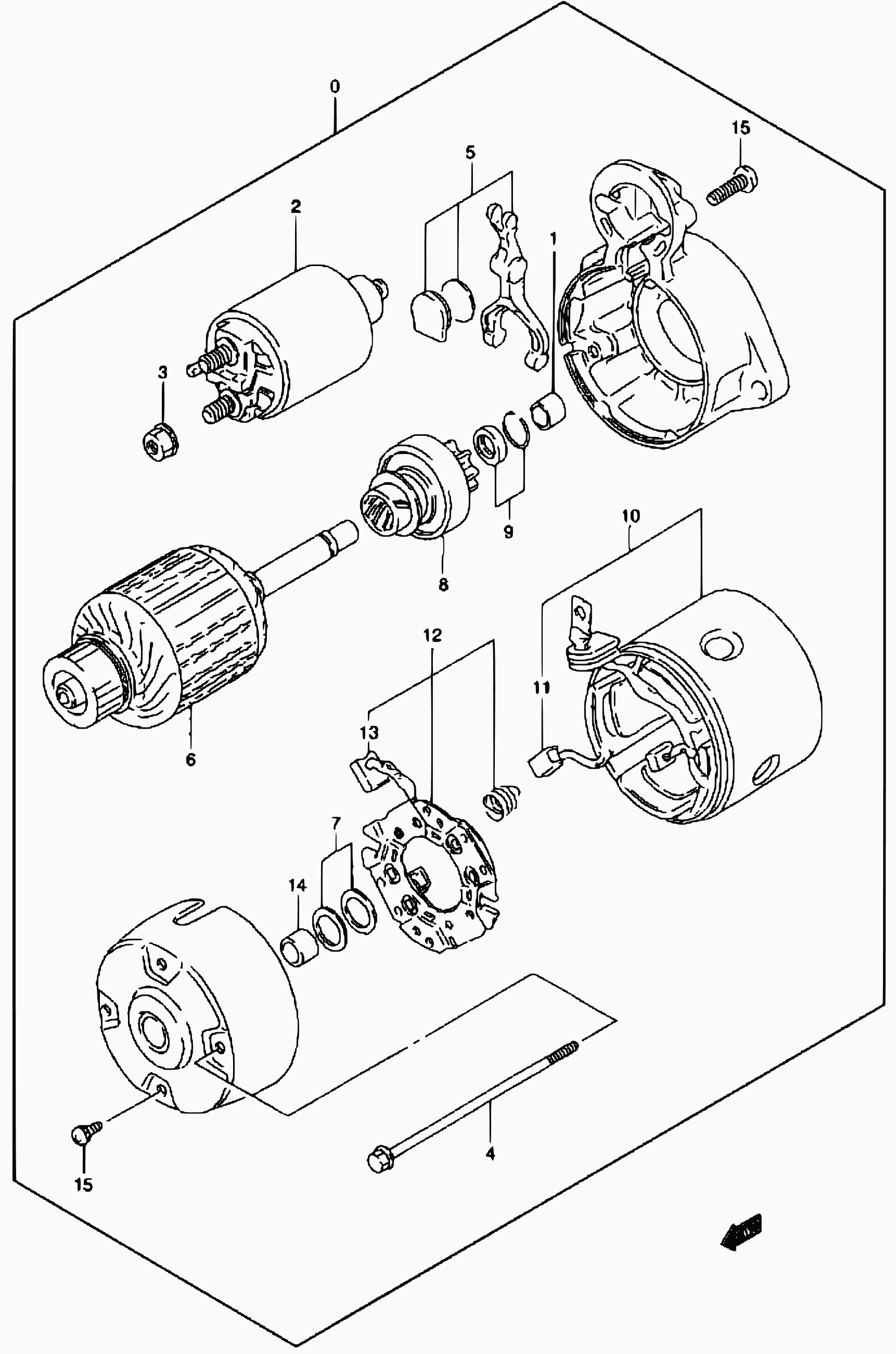 Mitsubishi 31220-84030 - Тягове реле, стартер autozip.com.ua