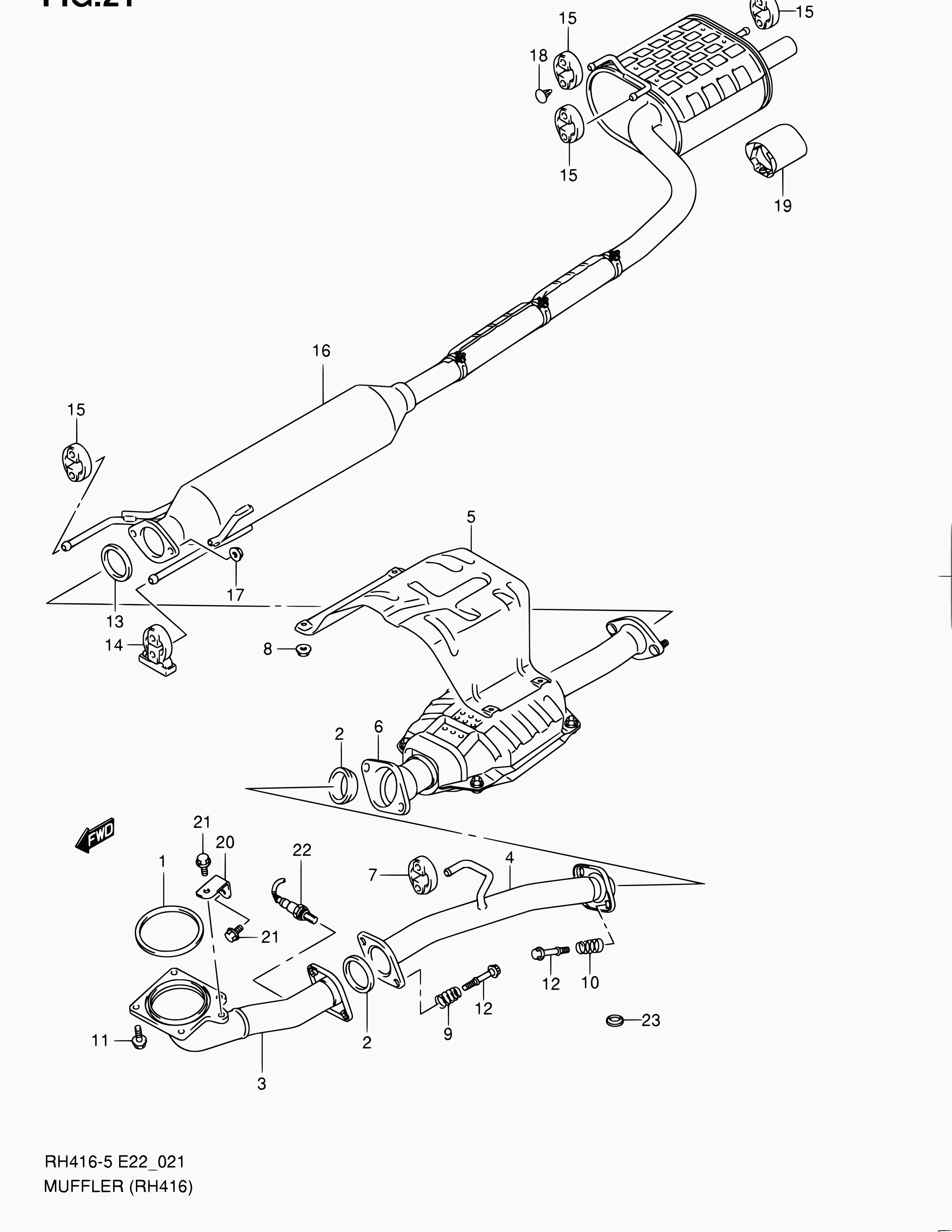 Suzuki 14281-70H00 - Втулка, стабілізатор autozip.com.ua