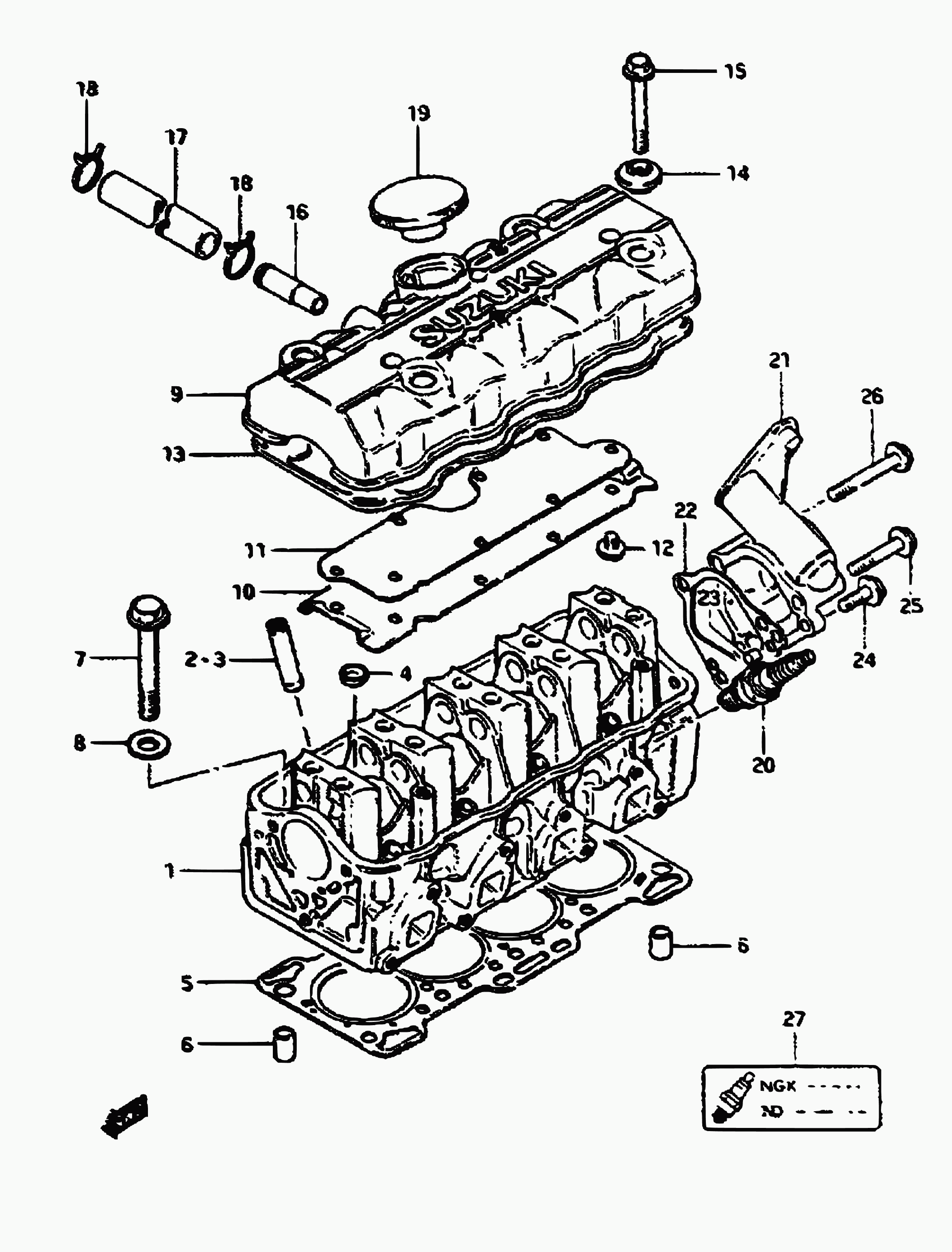 Land Rover 11189-73000 - Прокладка, кришка головки циліндра autozip.com.ua