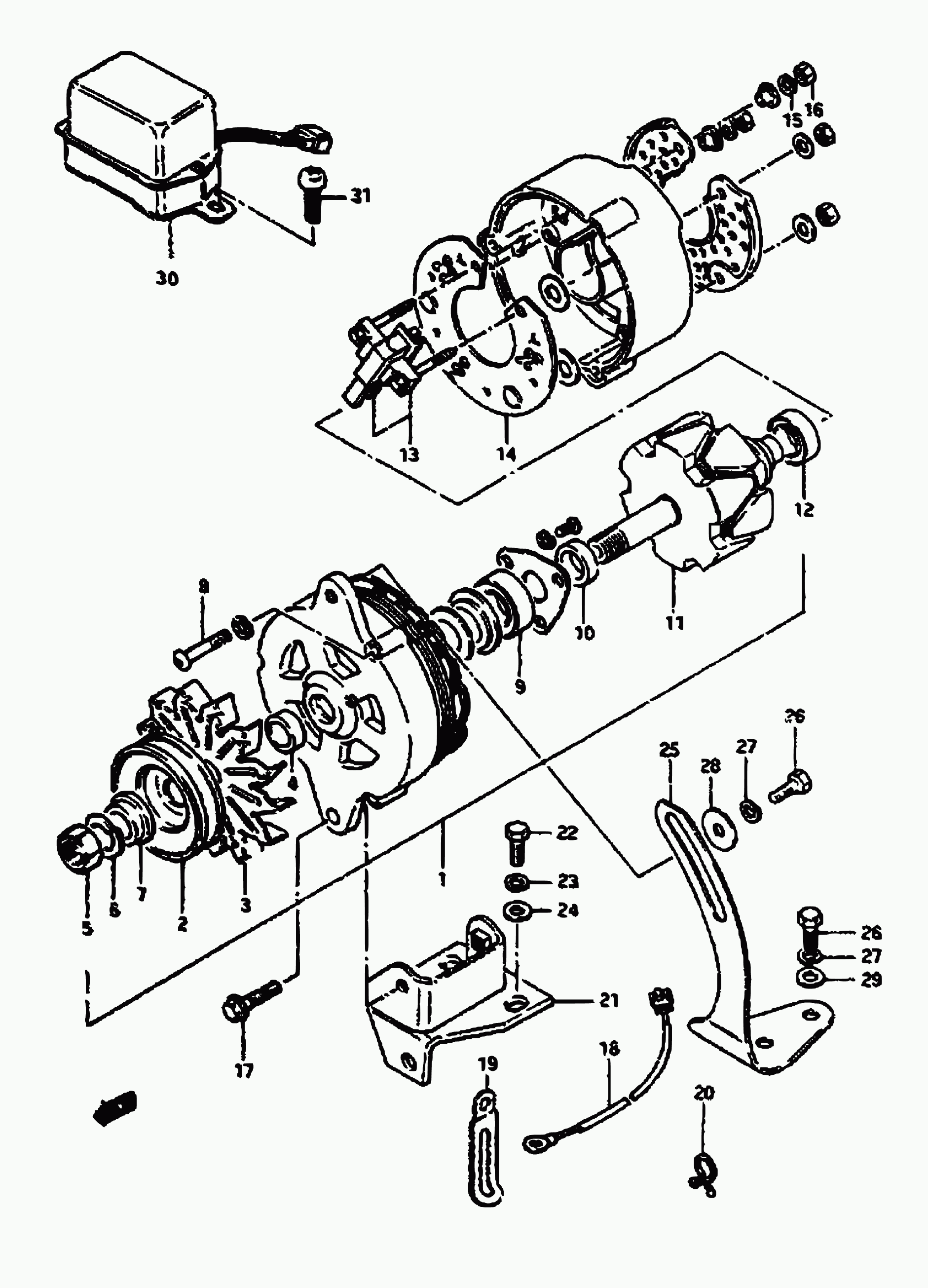 TOFAS 31400-72011 - Генератор autozip.com.ua