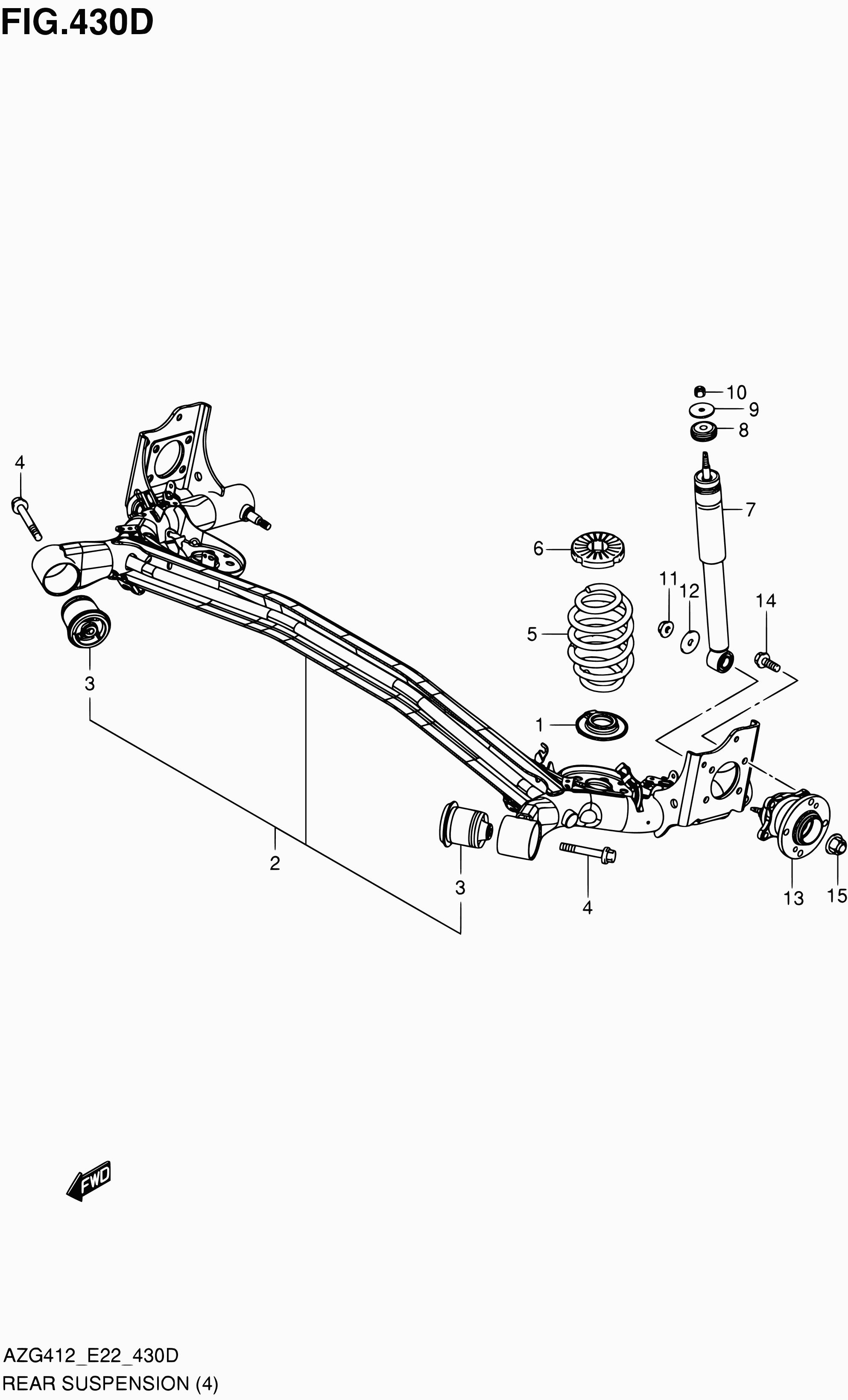 Suzuki 41813-63J00 - Опора стійки амортизатора, подушка autozip.com.ua