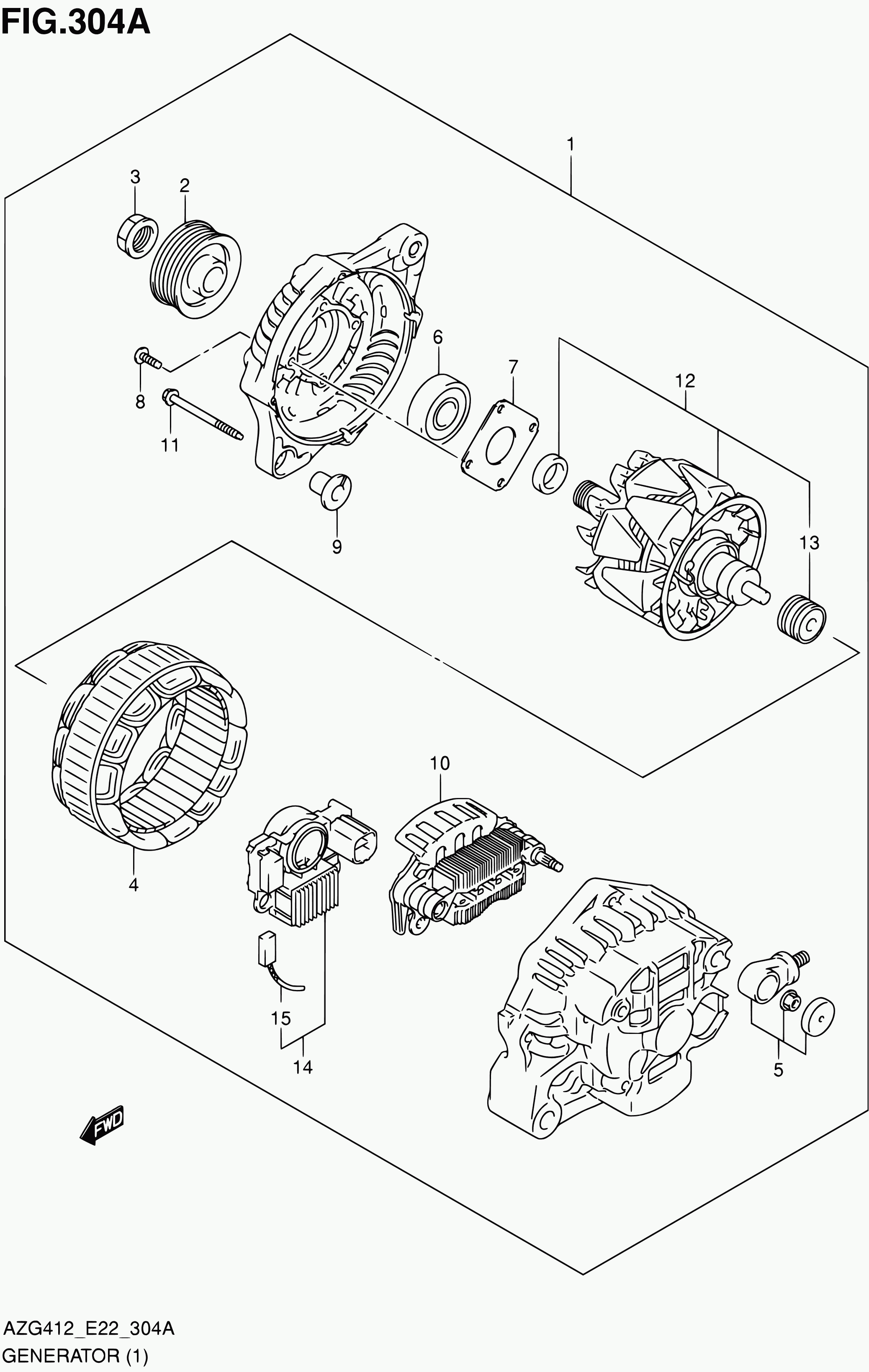 Suzuki 32500-85L01 - REGULATOR ASSY, GENERATOR autozip.com.ua