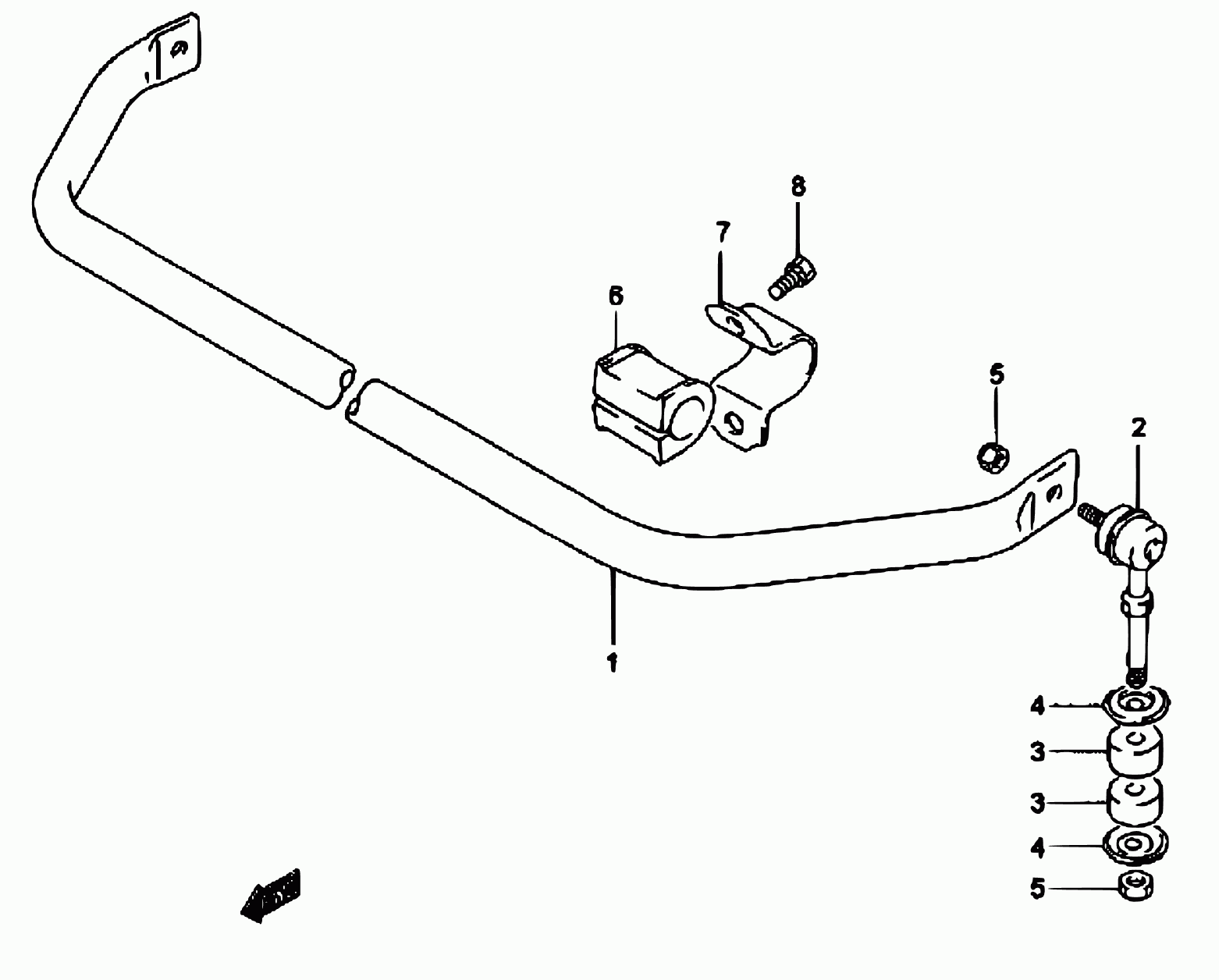 Suzuki 42311-85C00 - Тяга / стійка, стабілізатор autozip.com.ua