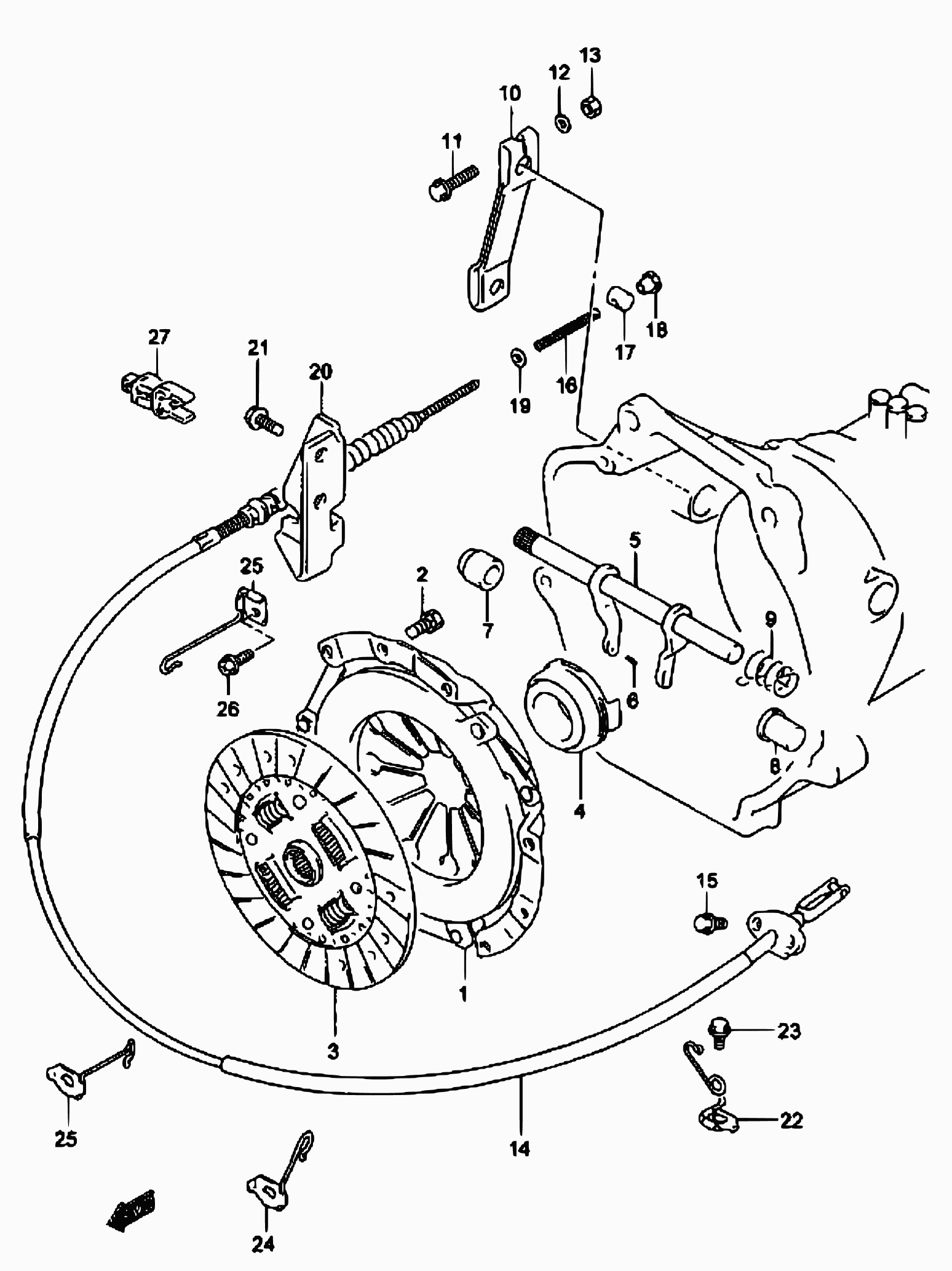 Subaru 22400-85C10 - Диск зчеплення autozip.com.ua