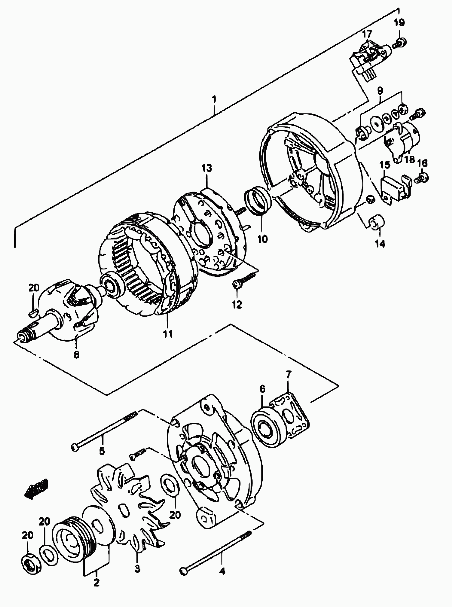 Honda 31400-85C00 - Генератор autozip.com.ua