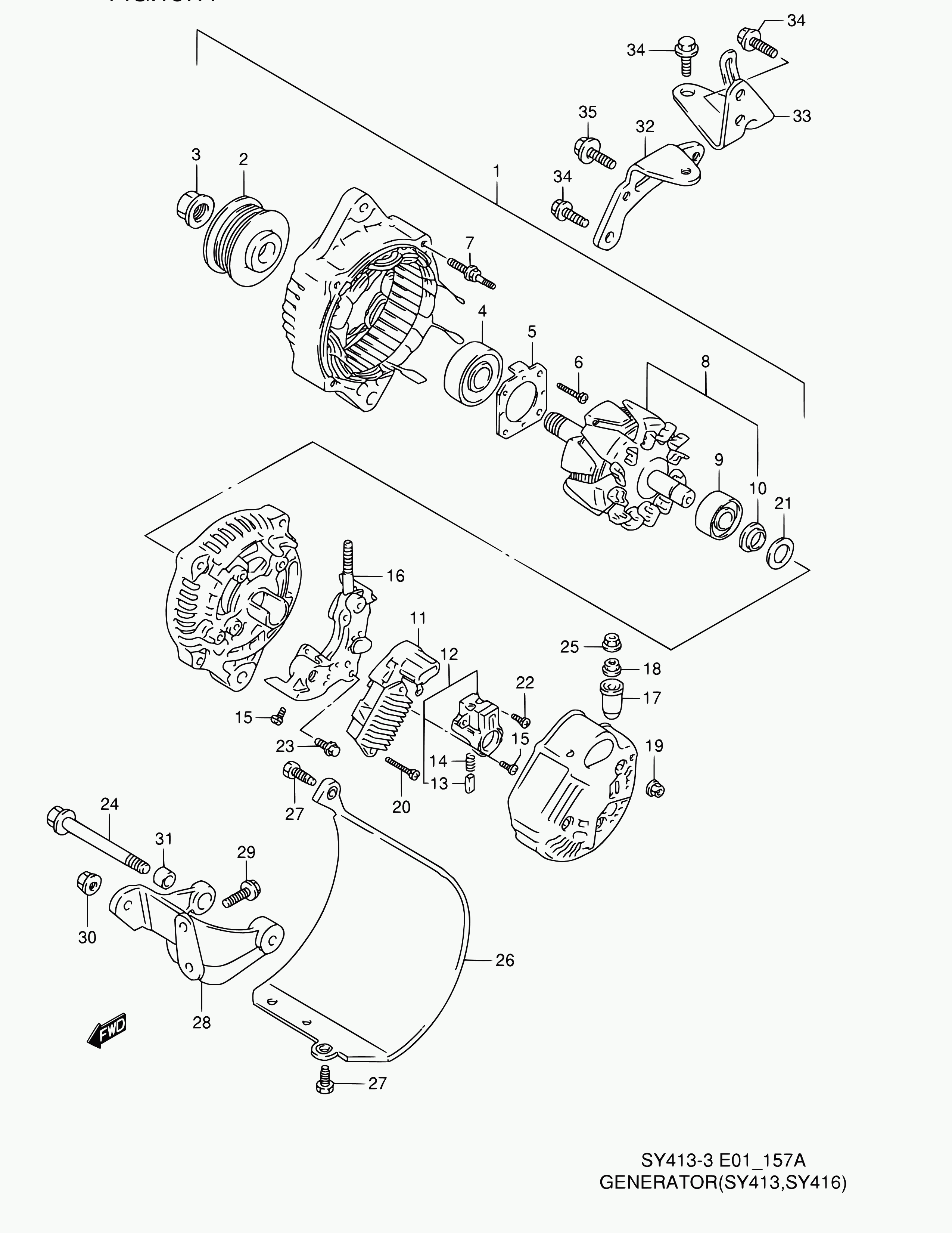 Suzuki 31582-60G13 - Підшипник autozip.com.ua