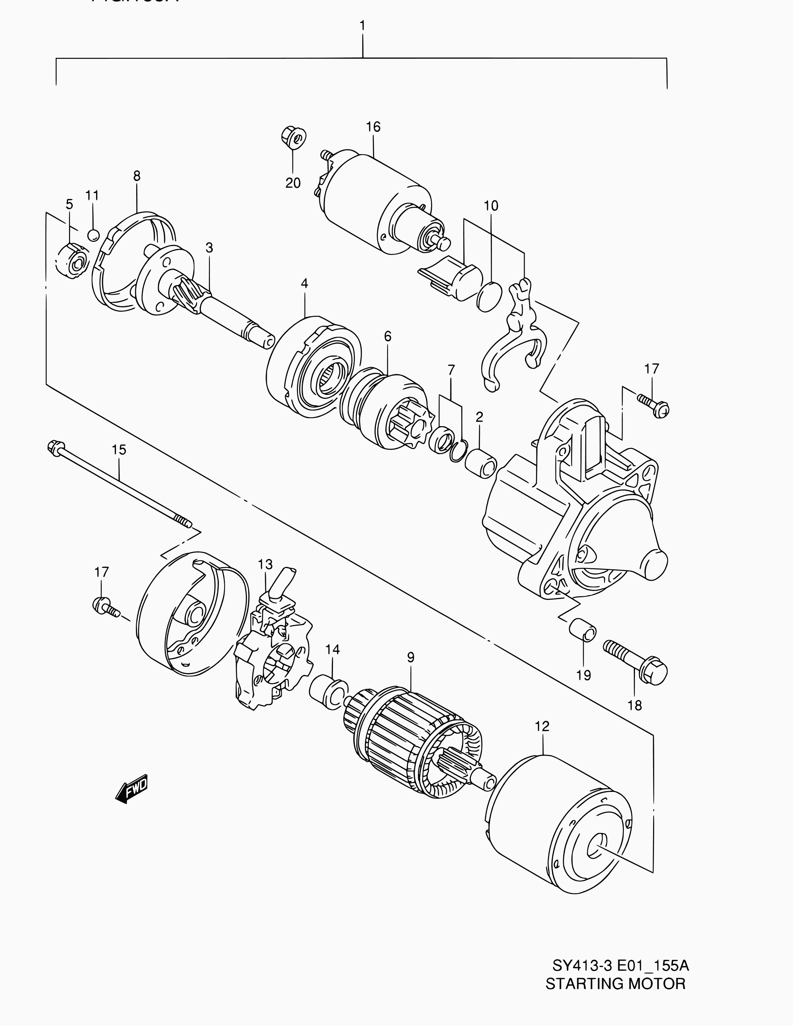 Suzuki 31311-67D10 - Якір, стартер autozip.com.ua