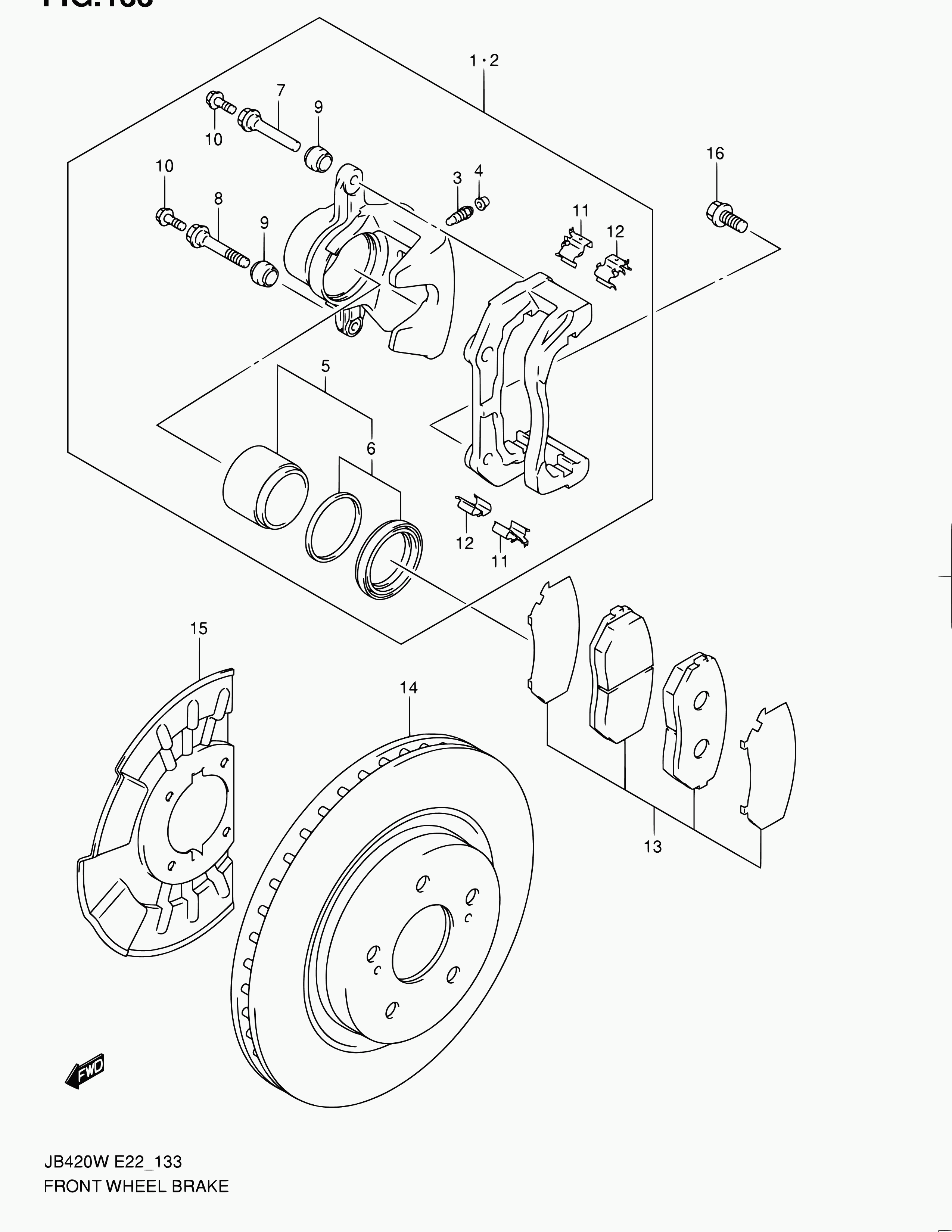 Suzuki 55840-65J00 - Поршень, корпус скоби гальма autozip.com.ua