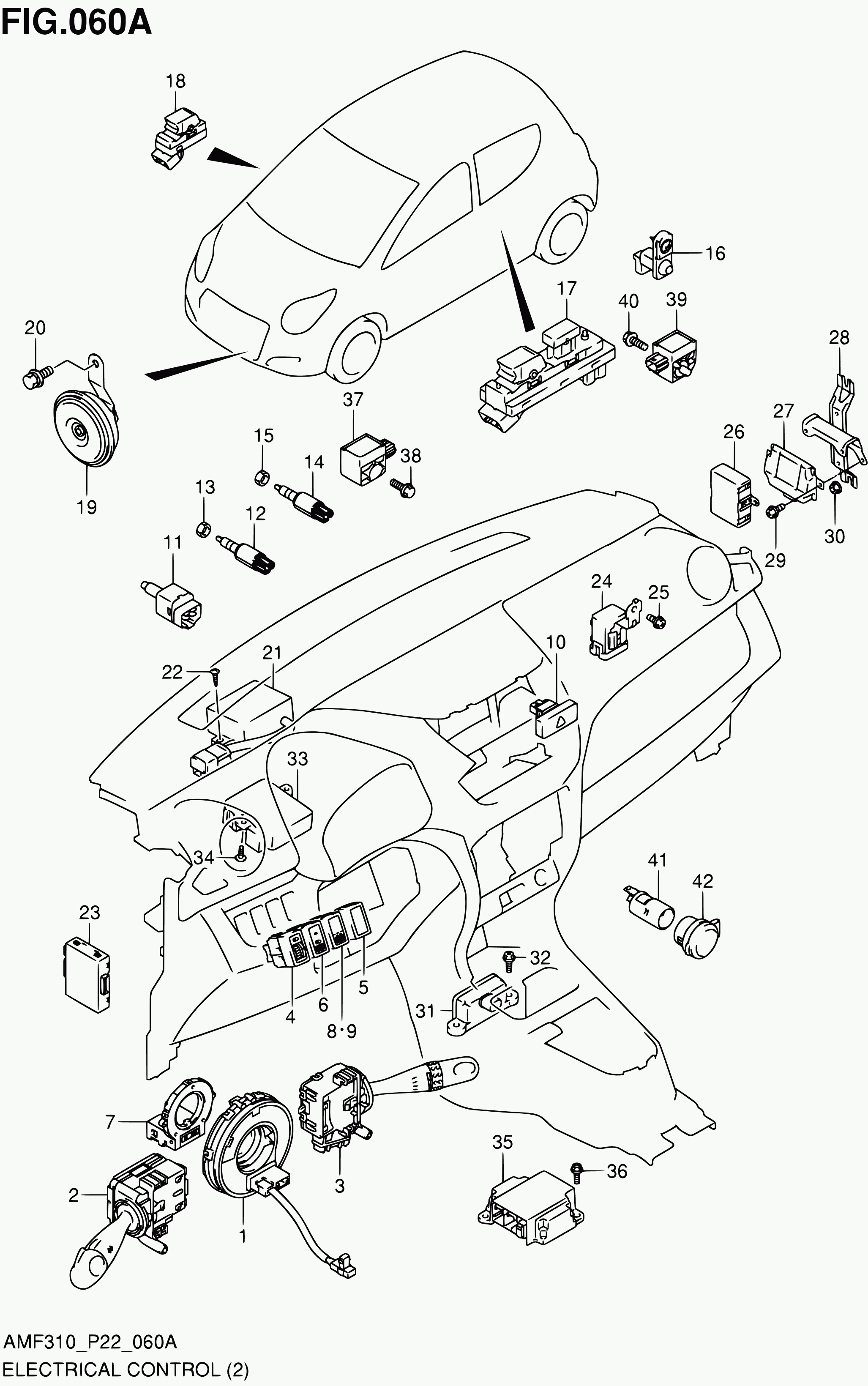 Suzuki 37970M74L00 - Вимикач, привід зчеплення (управління двигуном) autozip.com.ua