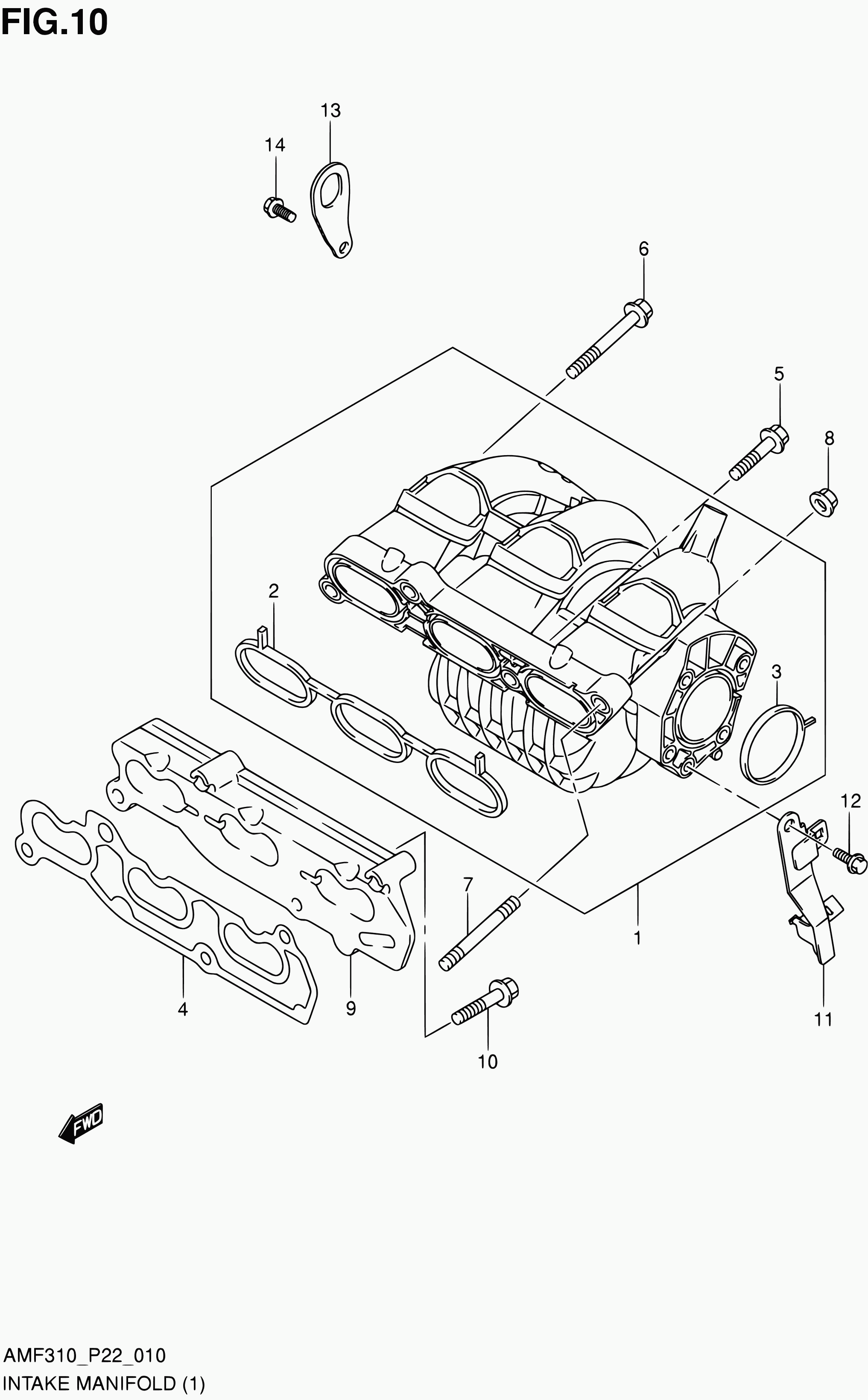 Suzuki 13118-51K00 - Прокладка, корпус впускного колектора autozip.com.ua