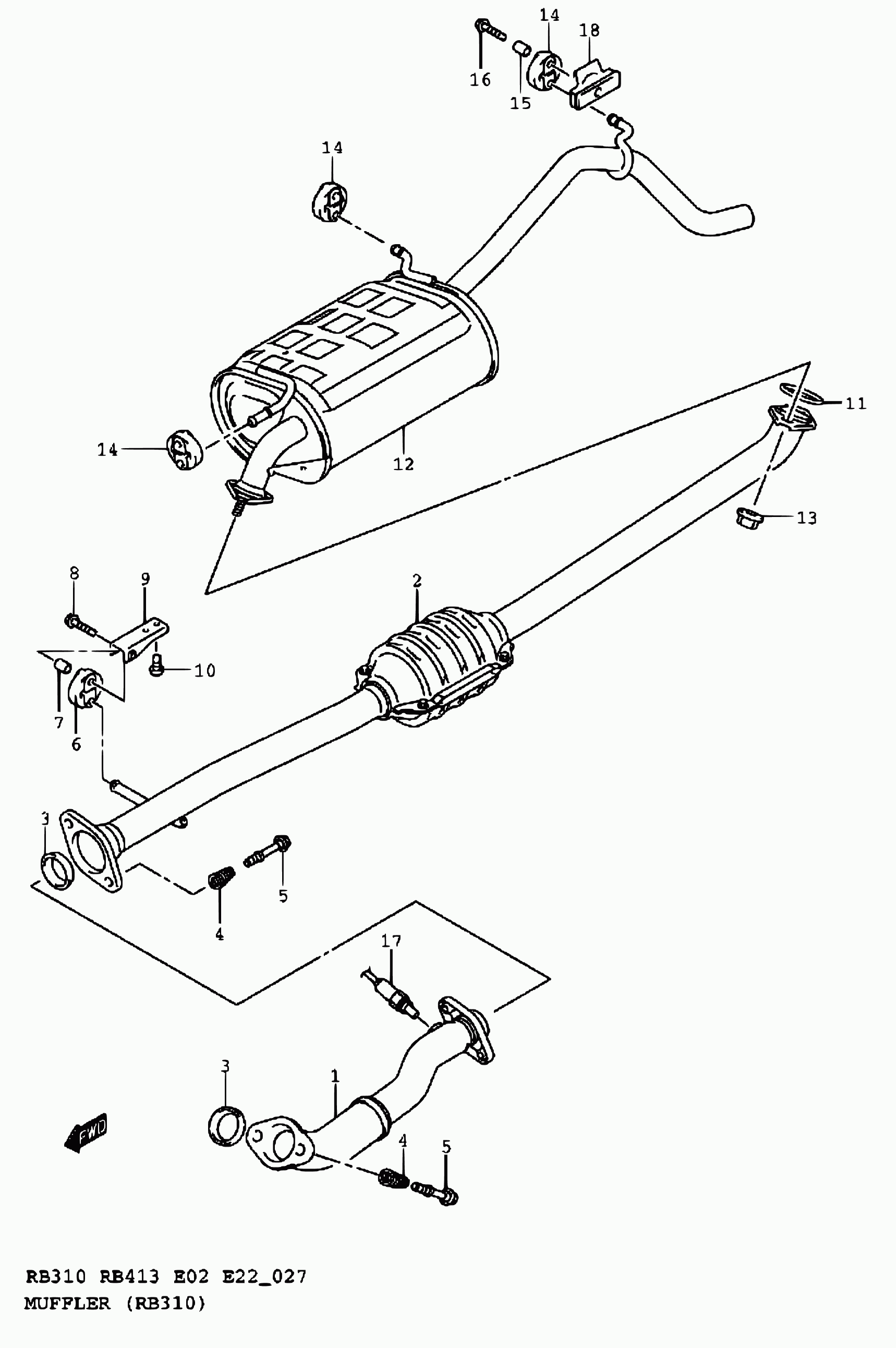 Mitsubishi 09180-08057 - Кронштейн, втулка, система випуску autozip.com.ua