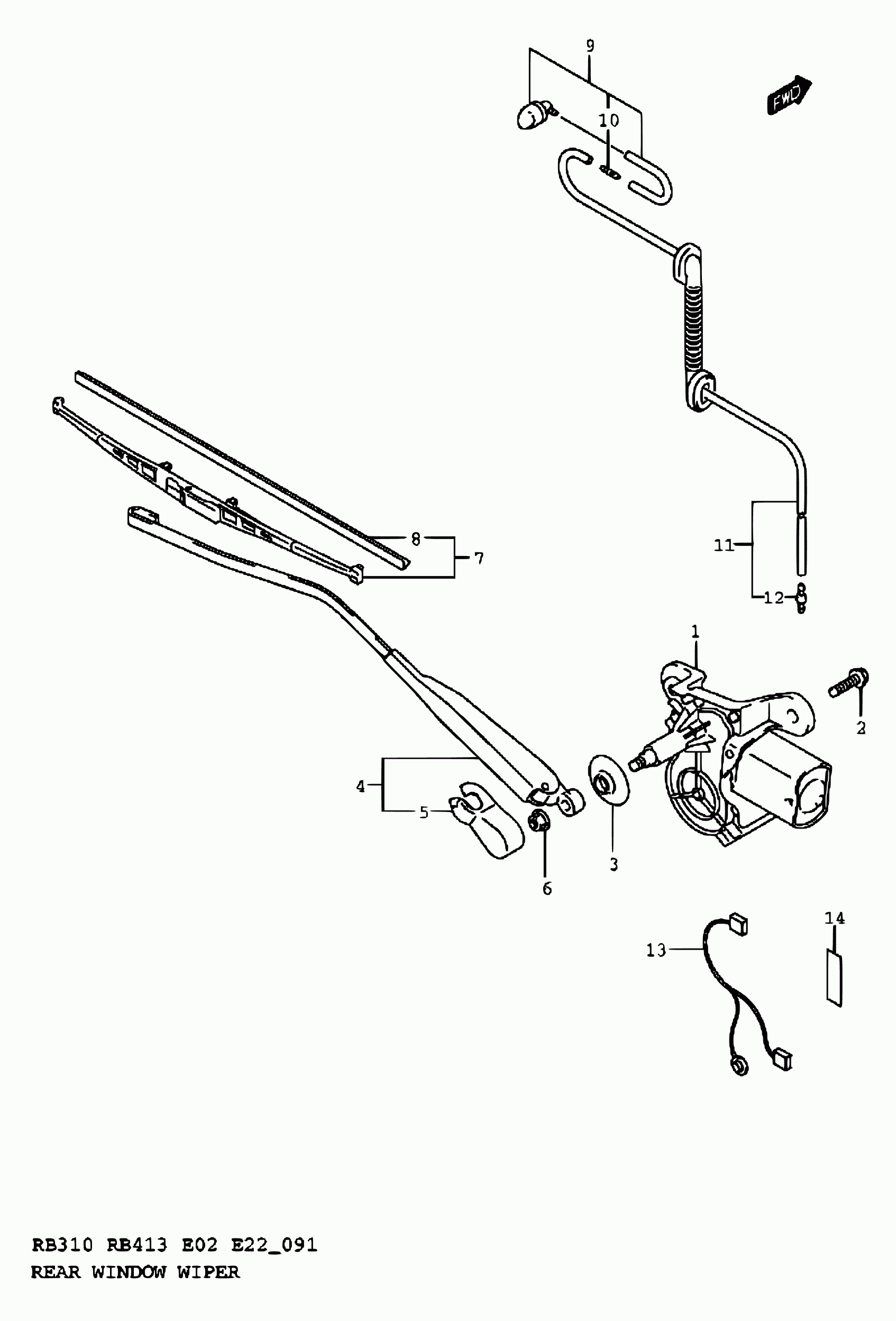 Suzuki 38340-83E40 - Щітка склоочисника autozip.com.ua